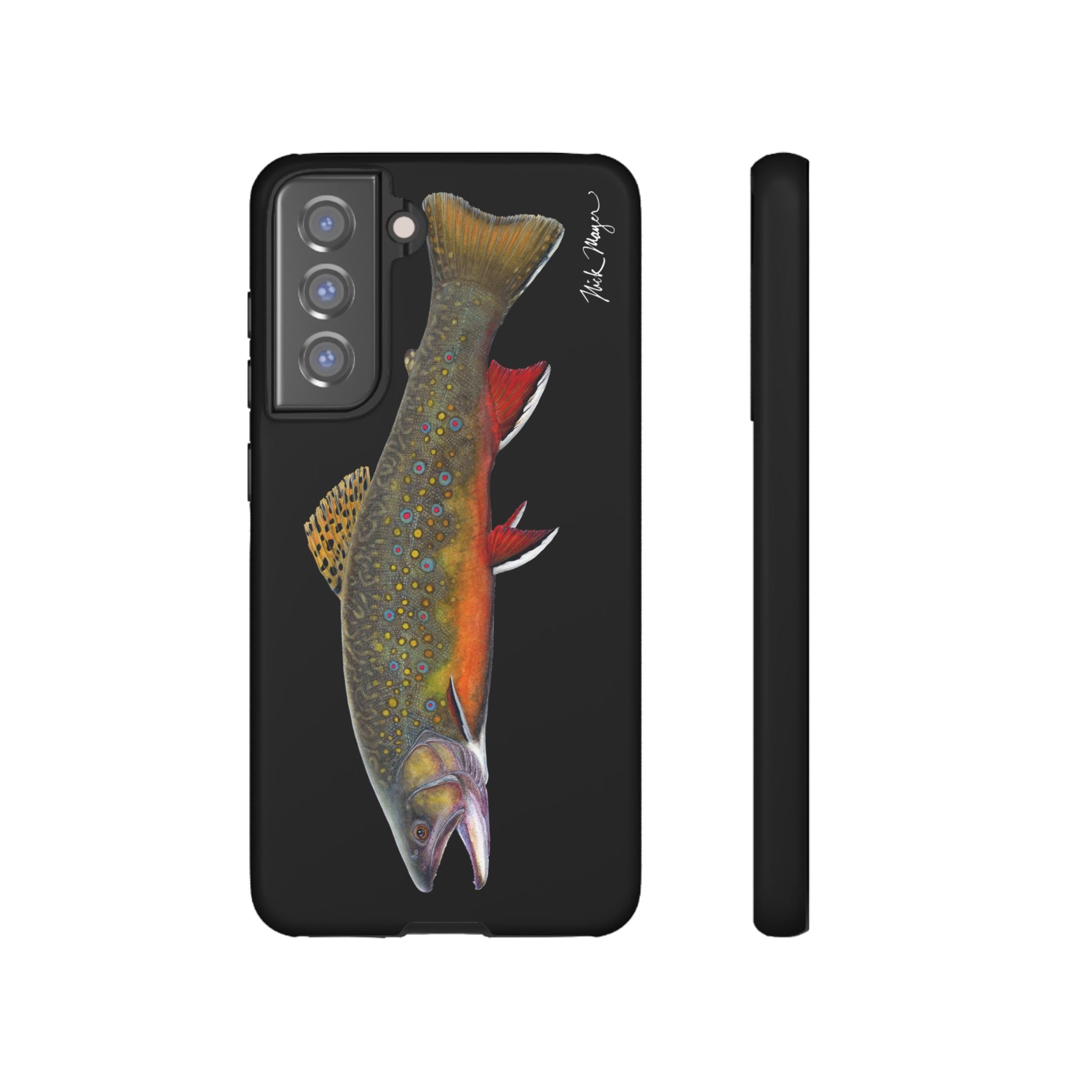 Brook Trout Black Phone Case (Samsung)