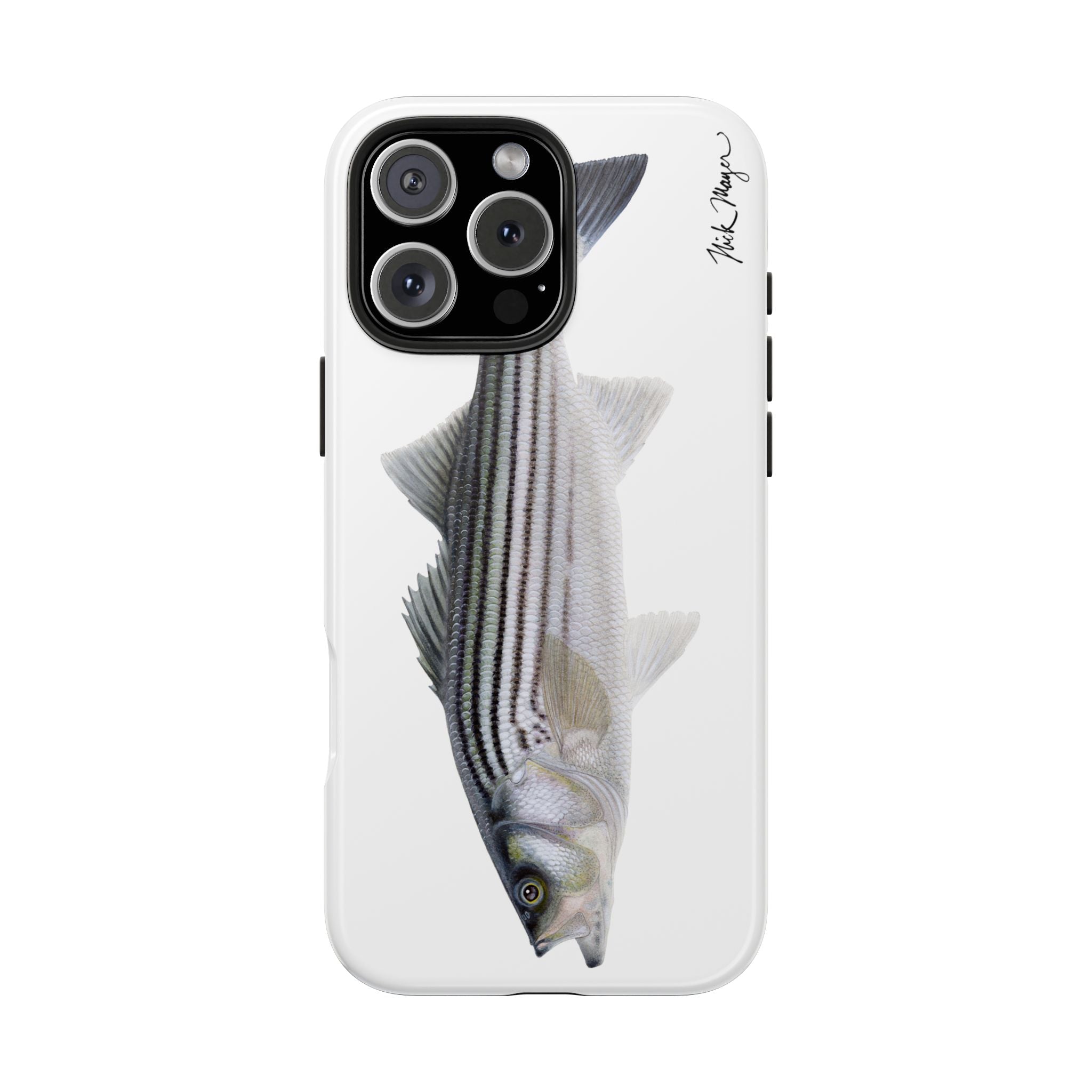 Schoolie Striper White Phone Case (iPhone)