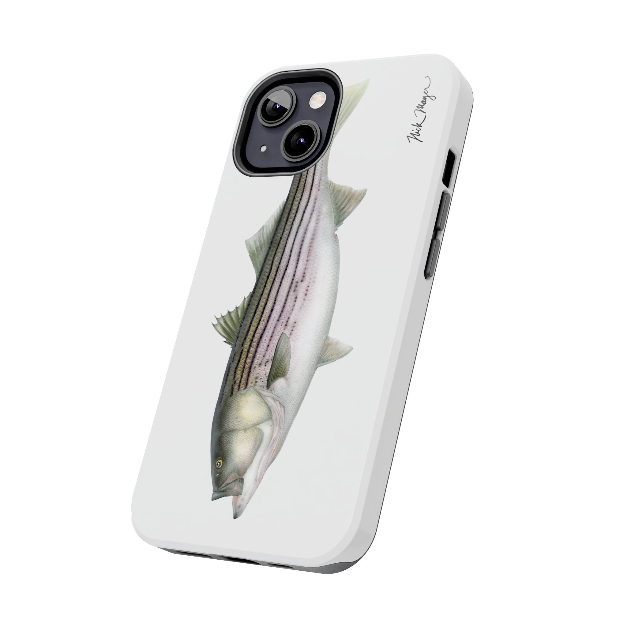 30 lb Striper White Phone Case (iPhone)