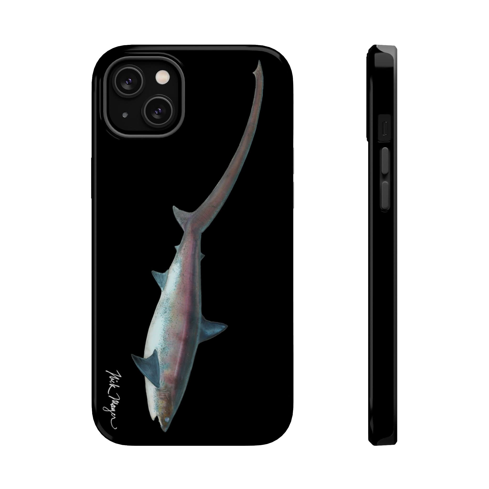 Thresher Shark MagSafe Black iPhone Case