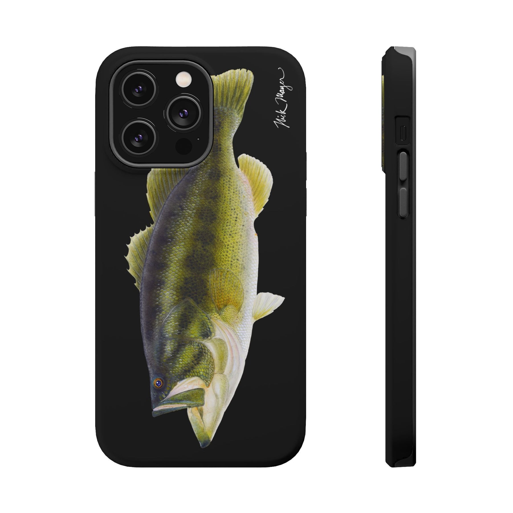 Largemouth Bass MagSafe Black iPhone Case