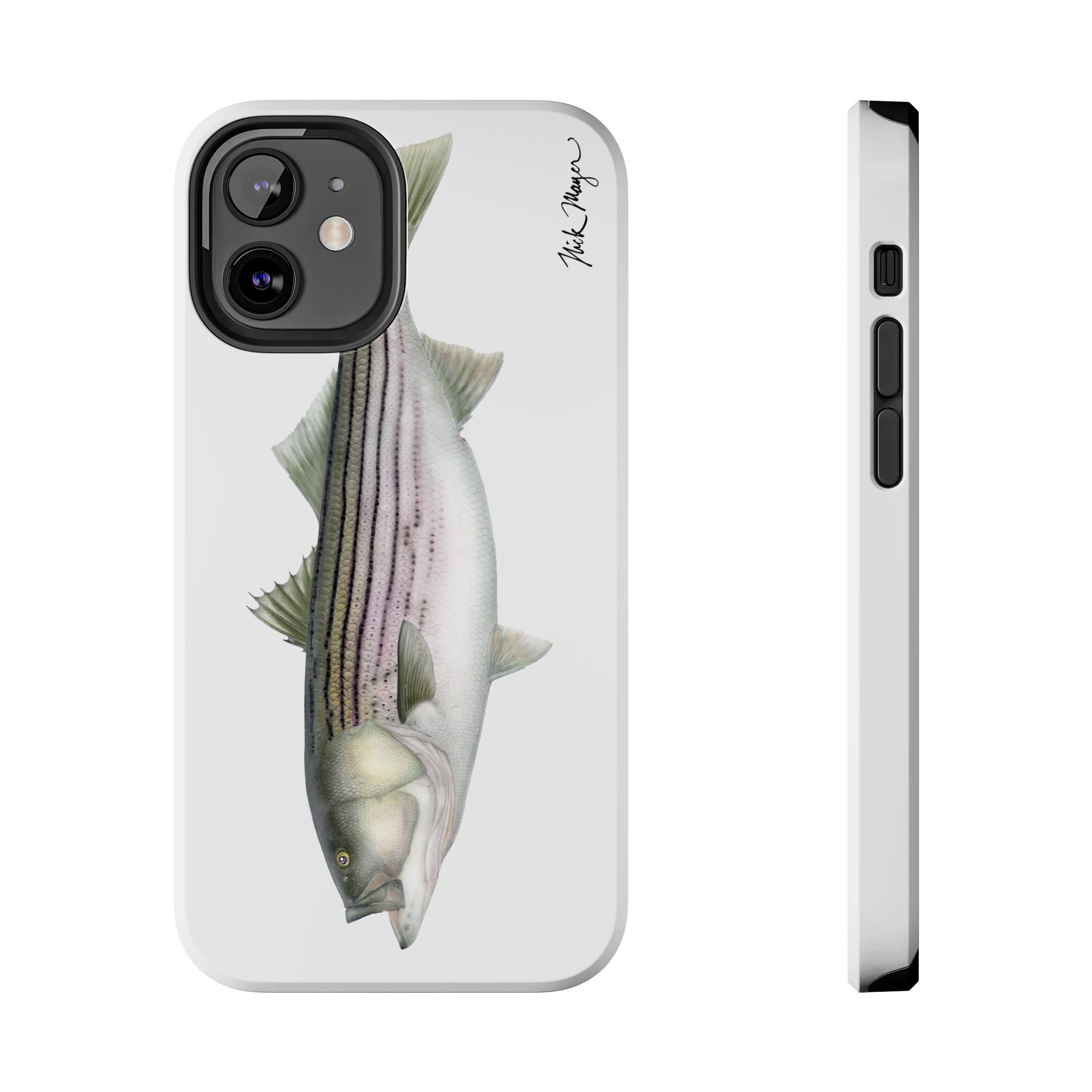 30 lb Striper White Phone Case (iPhone)