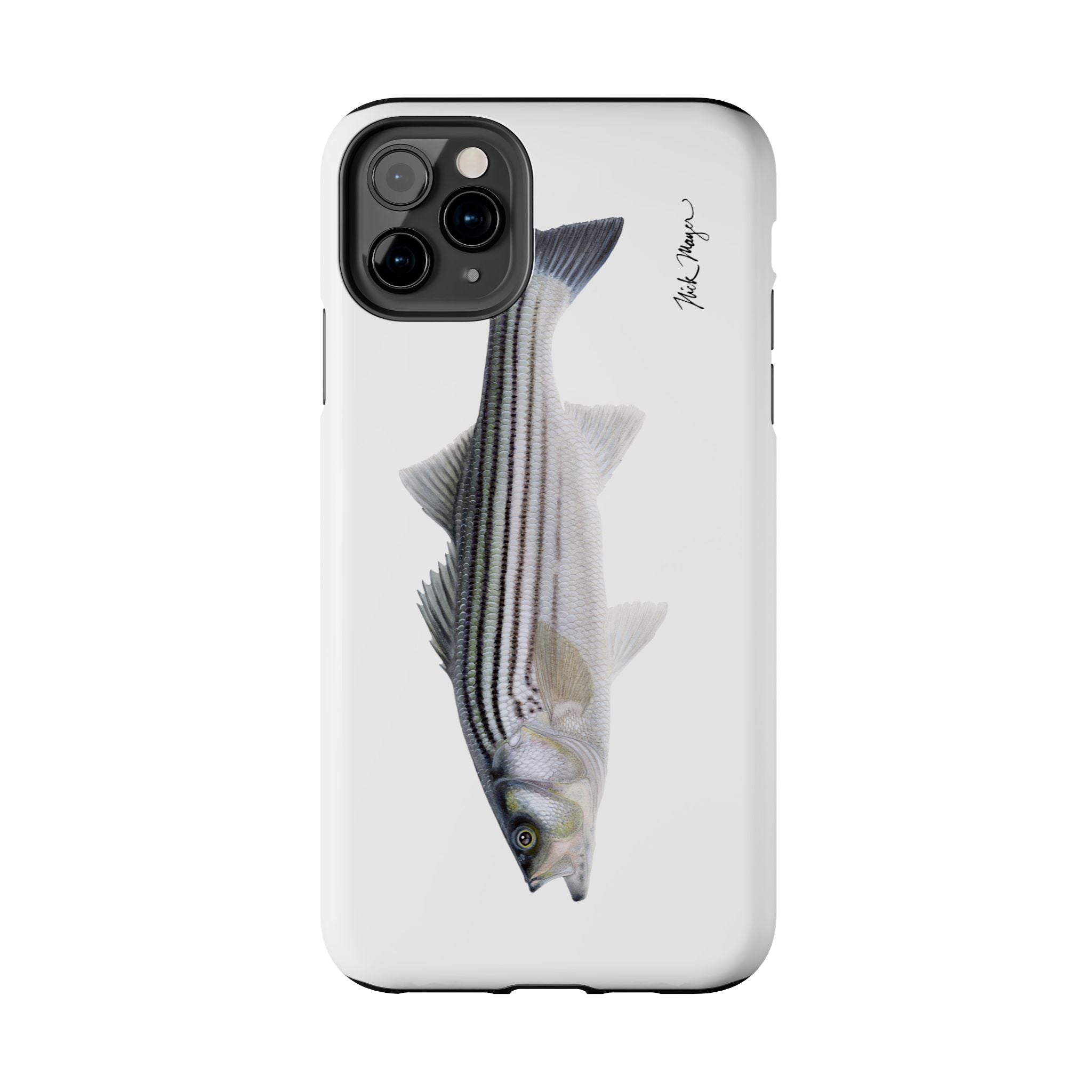 Schoolie Striper White Phone Case (iPhone)