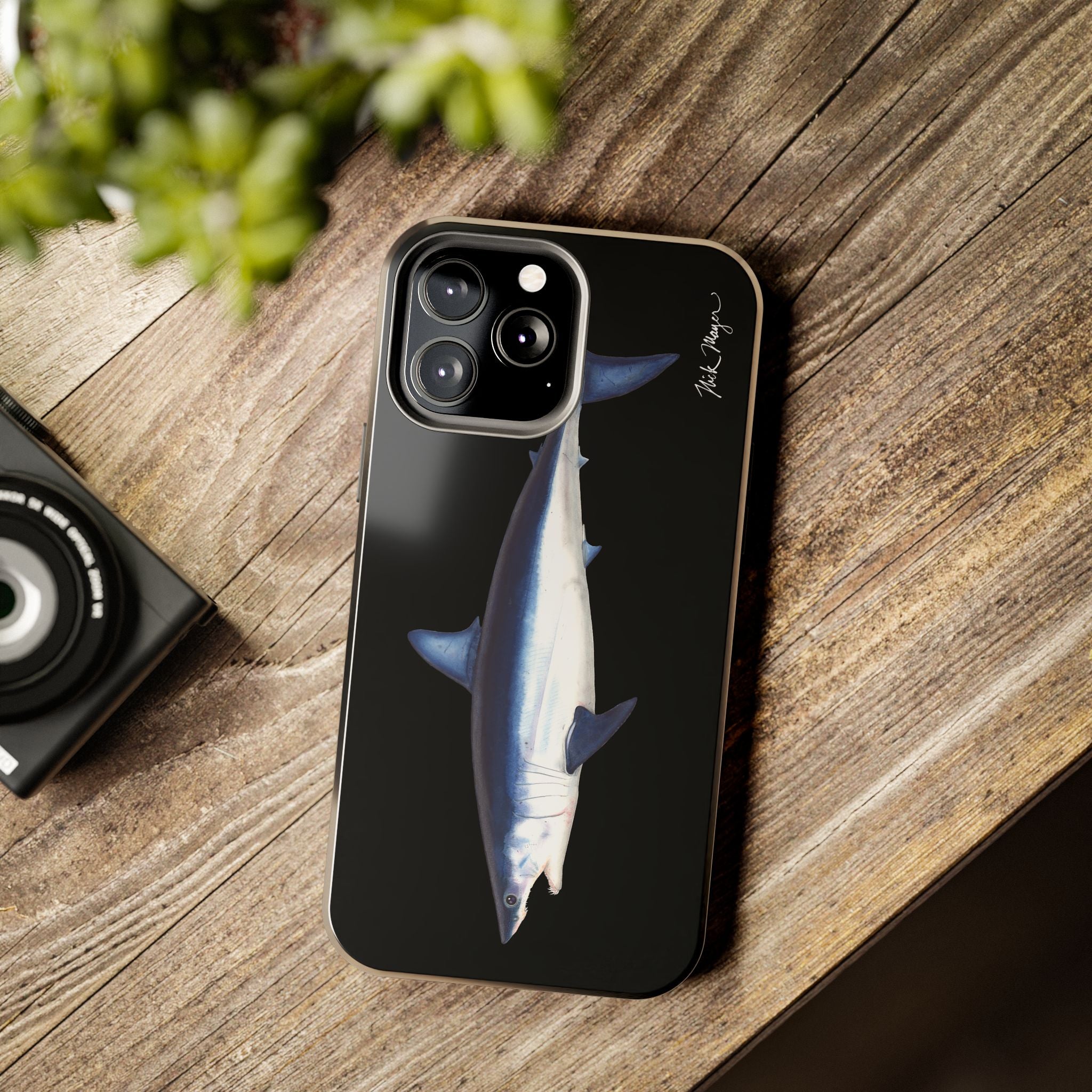 Mako Shark Black iPhone Case