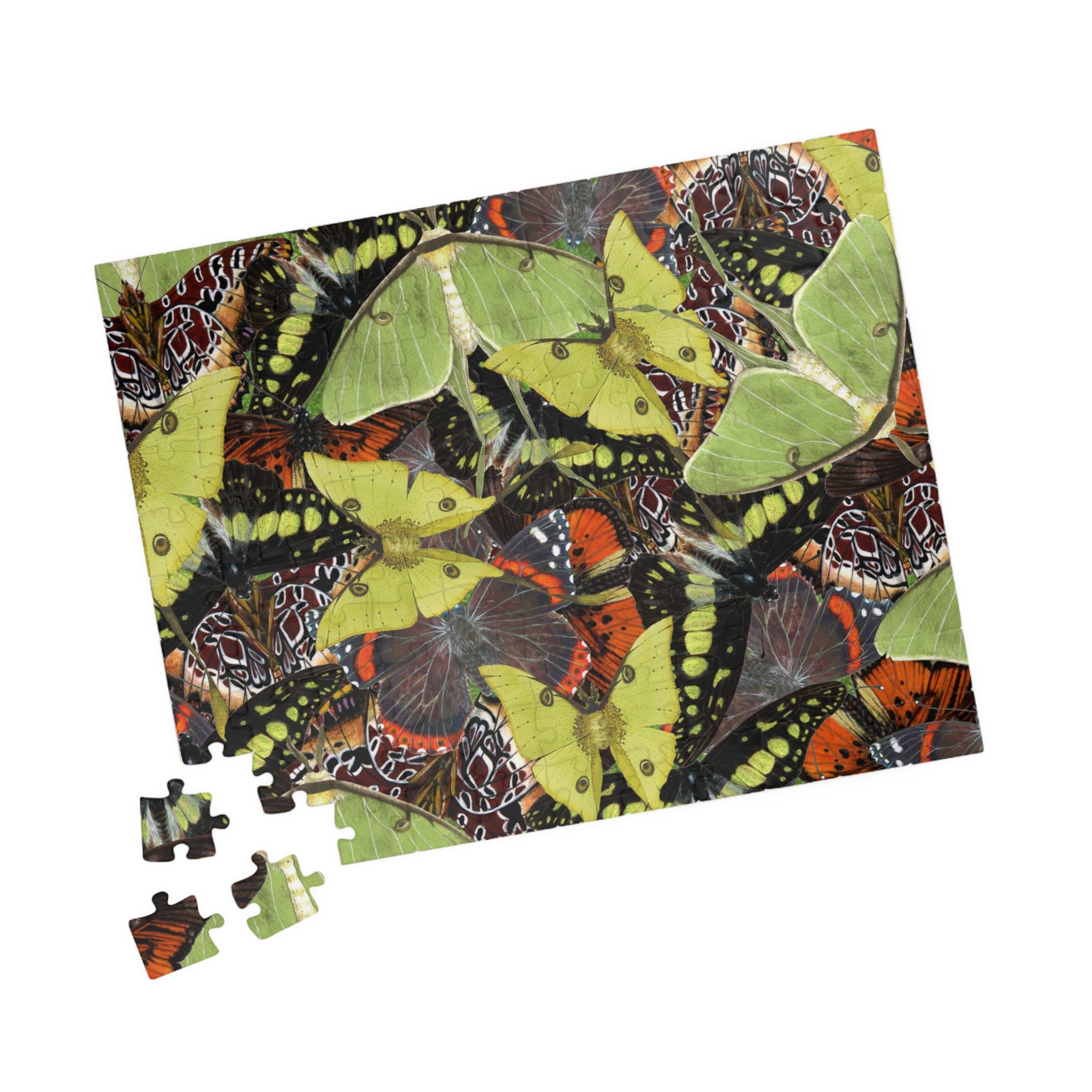 Butterflies and Moths Art Jigsaw Puzzle (110, 252, 520, 1014-piece)