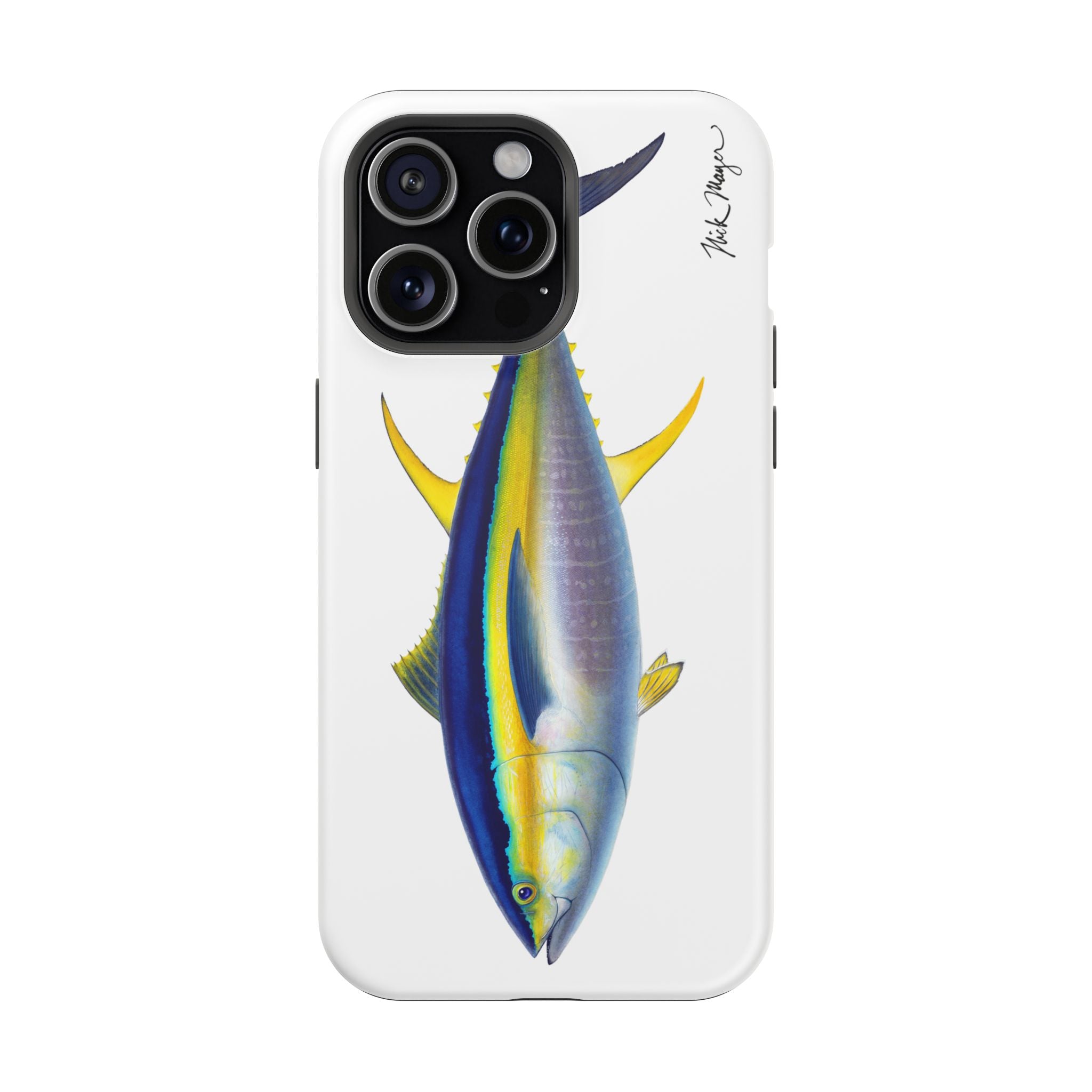 Yellowfin Tuna MagSafe White iPhone Case