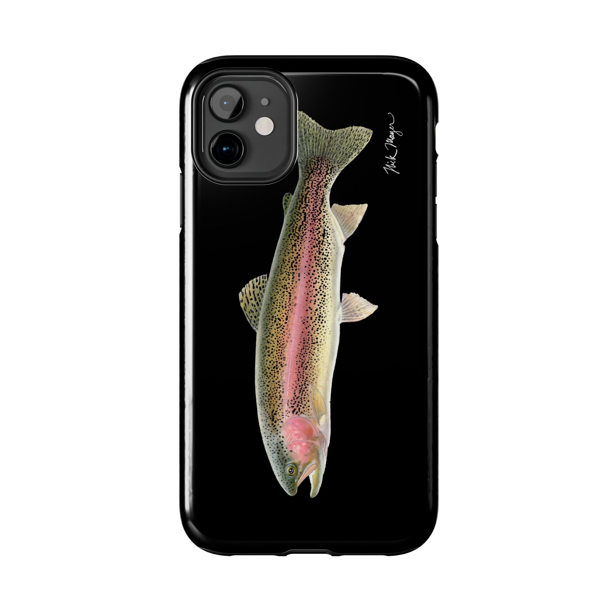 Rainbow Trout Black Phone Case (iPhone)