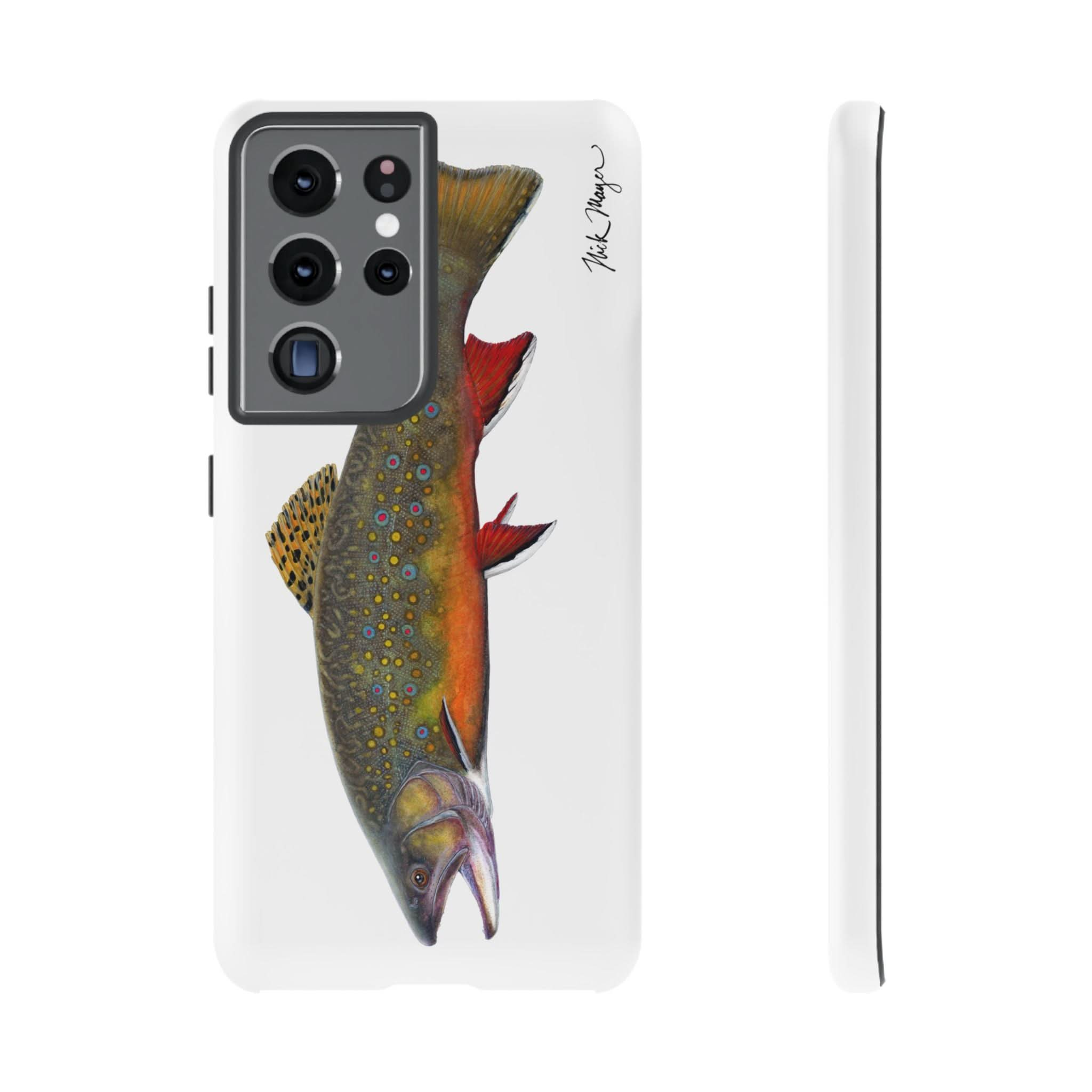 Brook Trout White Phone Case (Samsung)