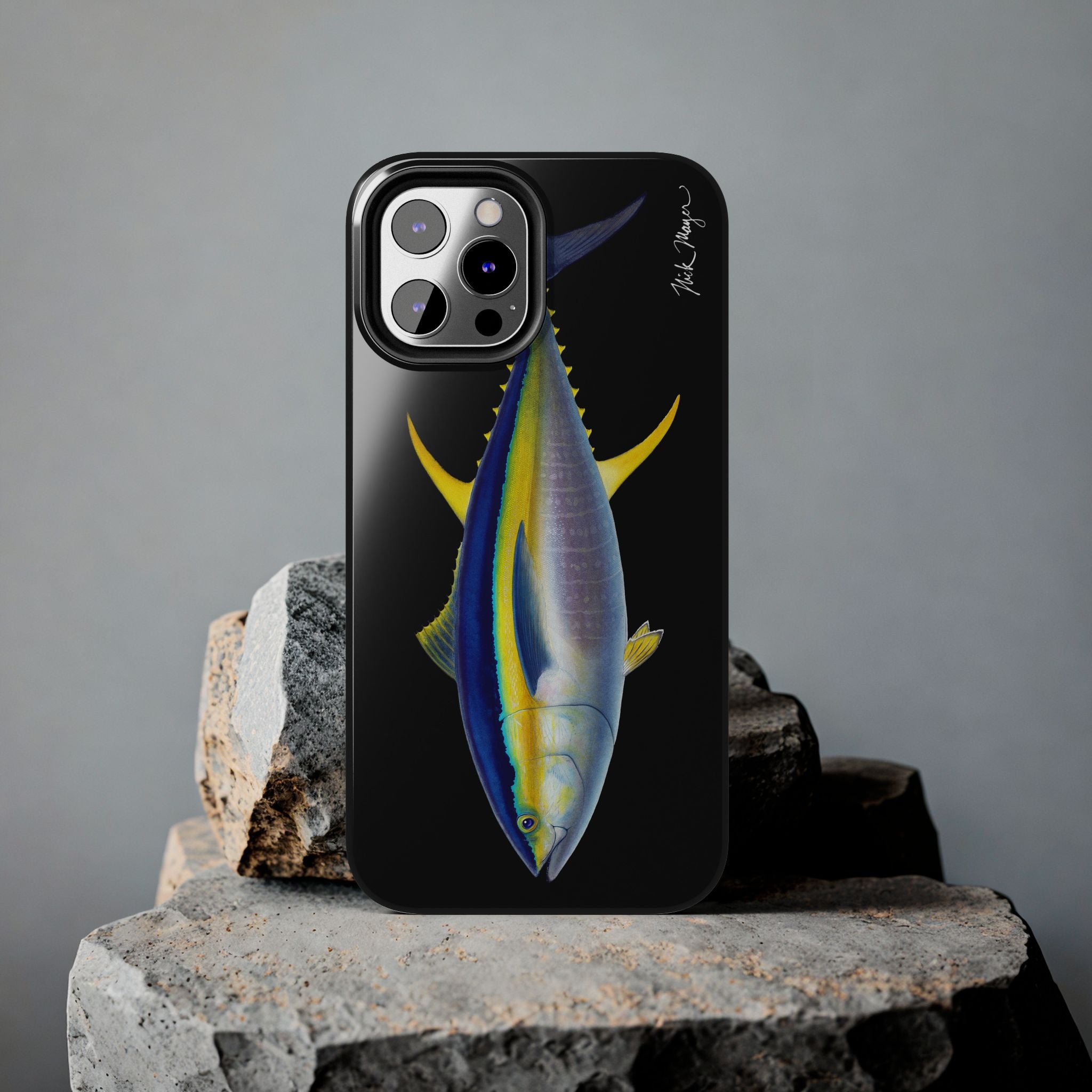 Yellowfin Tuna Black Phone Case (iPhone)