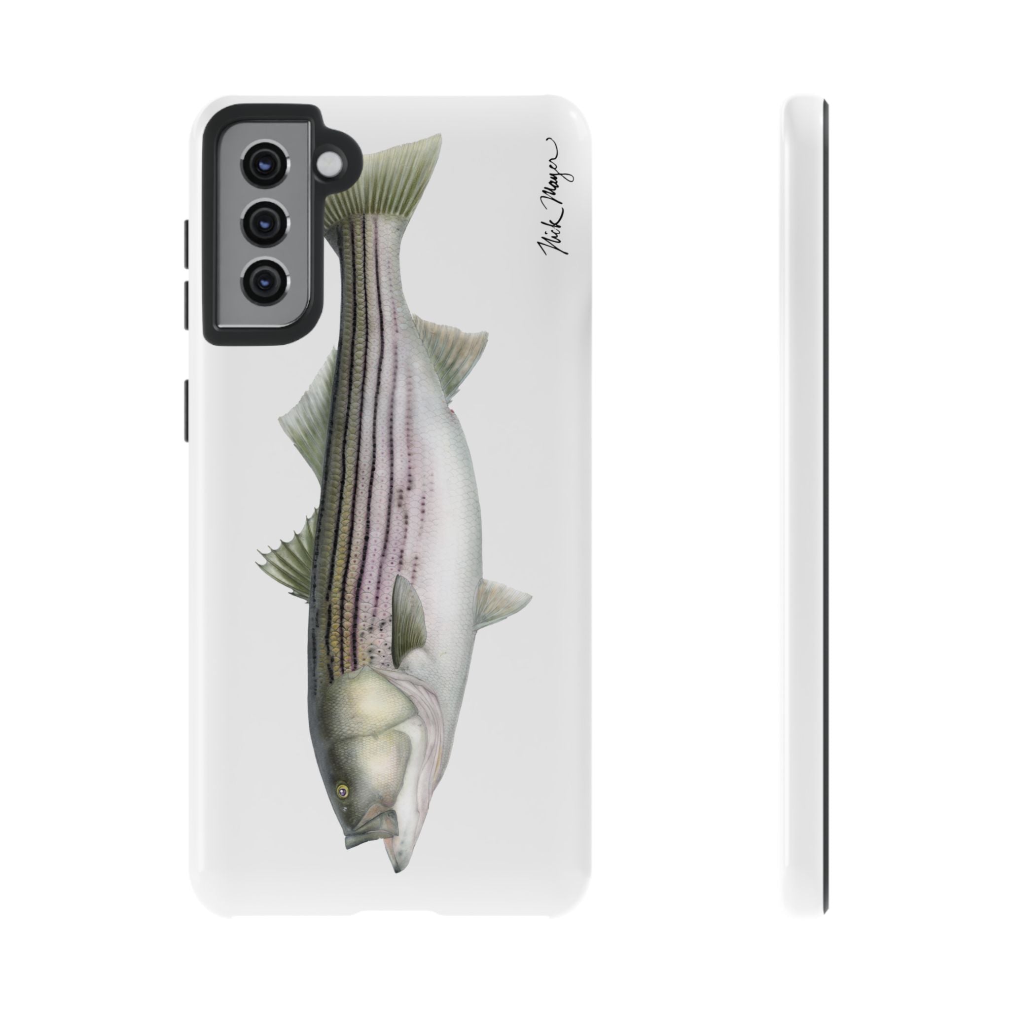 30 lb Striper White Phone Case (Samsung)