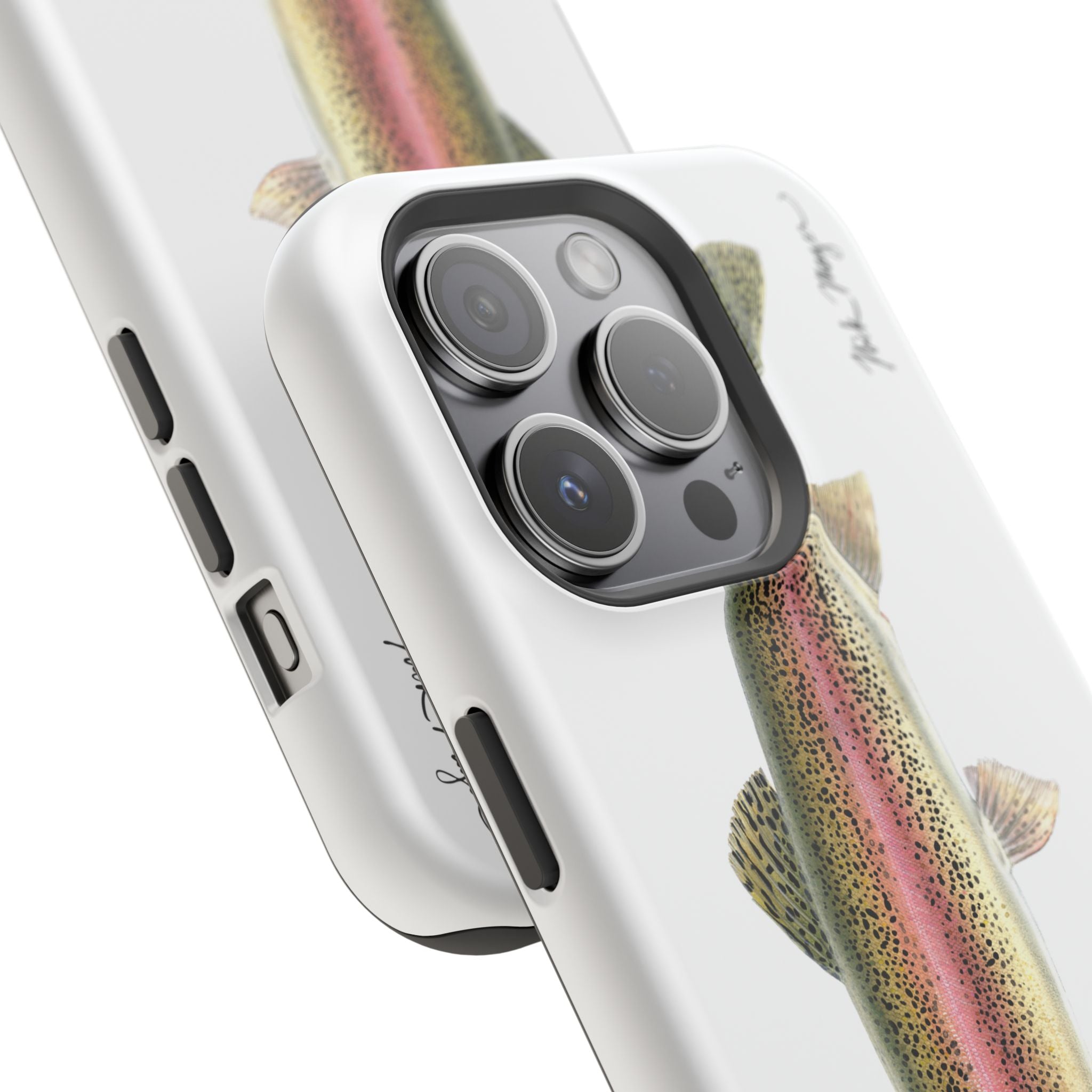 Rainbow Trout MagSafe White iPhone Case