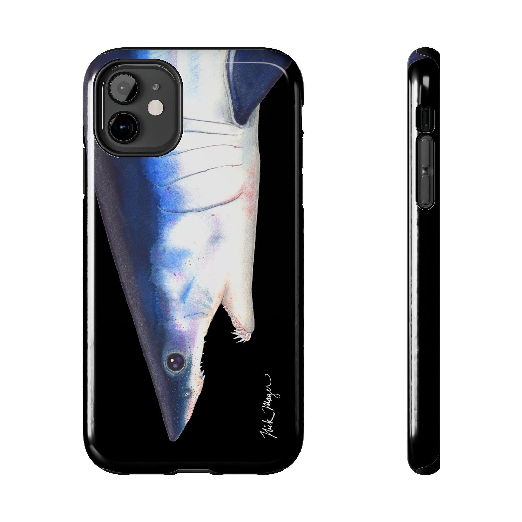 Mako Shark Face Black Case (iPhone)