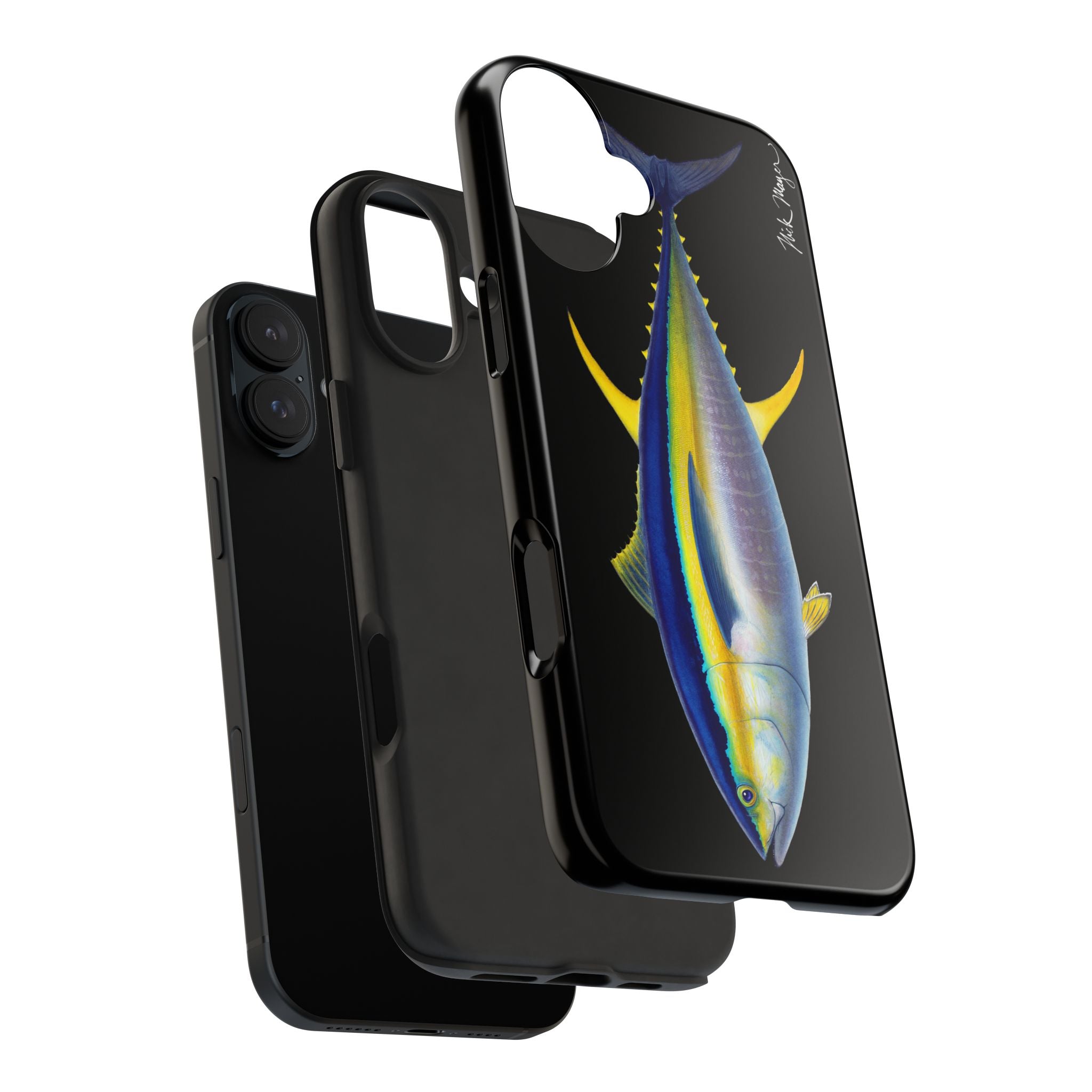 Yellowfin Tuna Black Phone Case (iPhone)