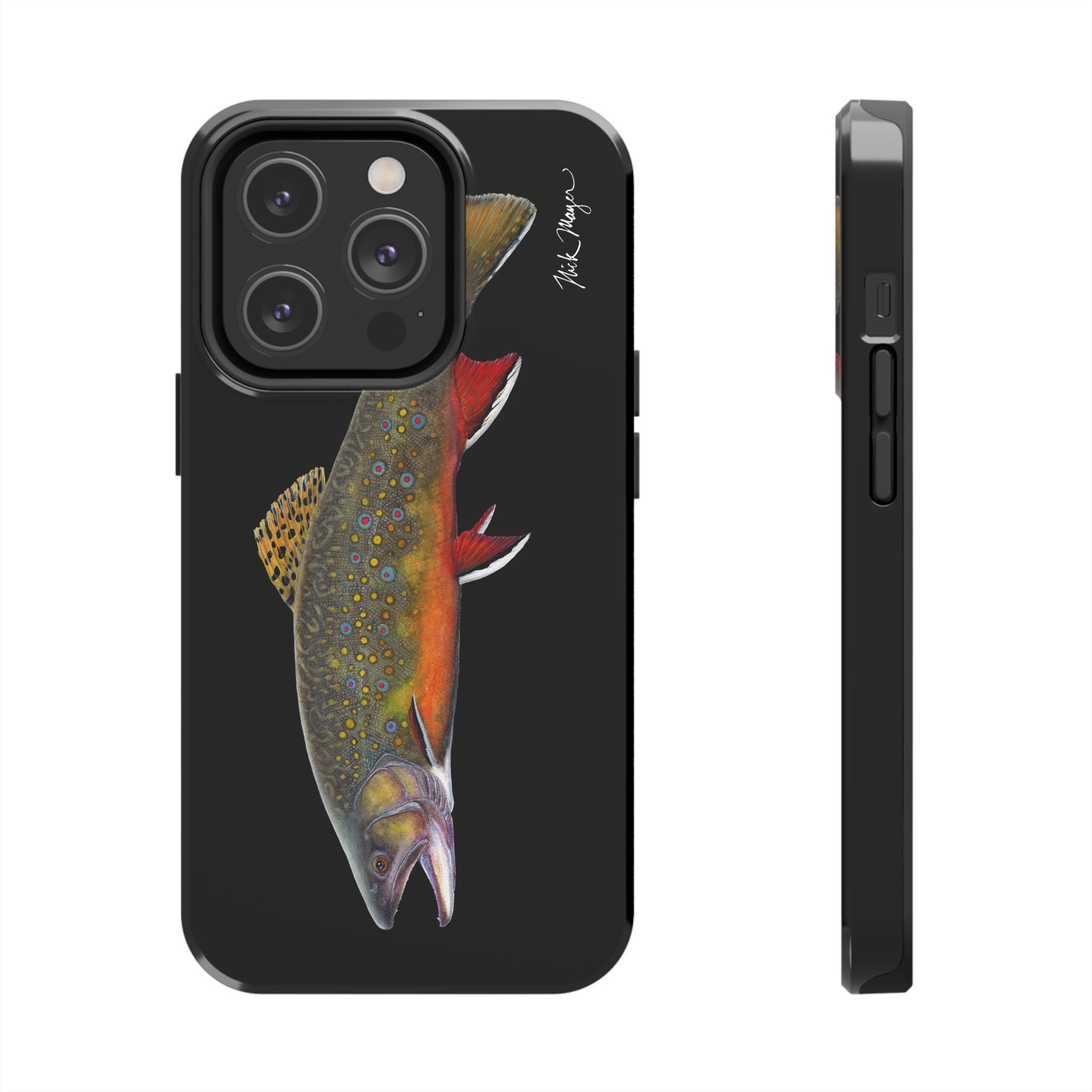 Brook Trout Black Phone Case (iPhone)