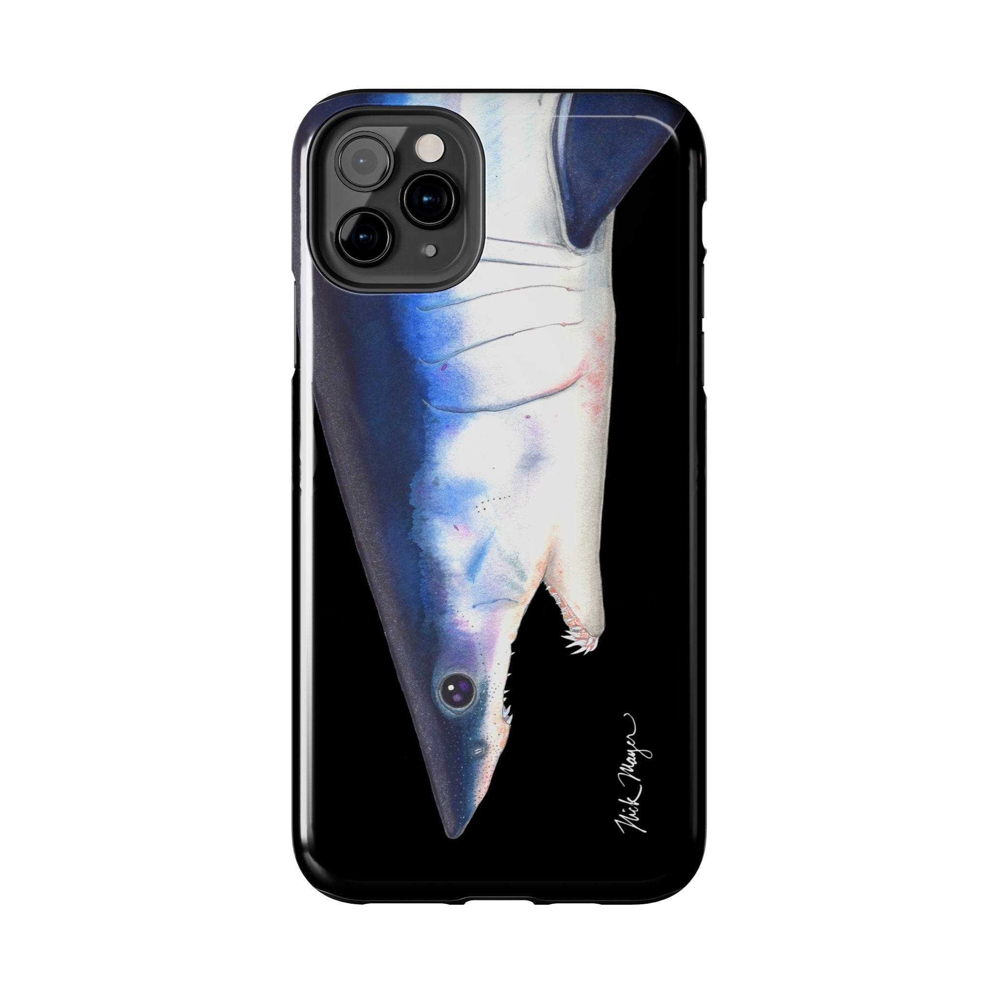 Mako Shark Face Black Case (iPhone)