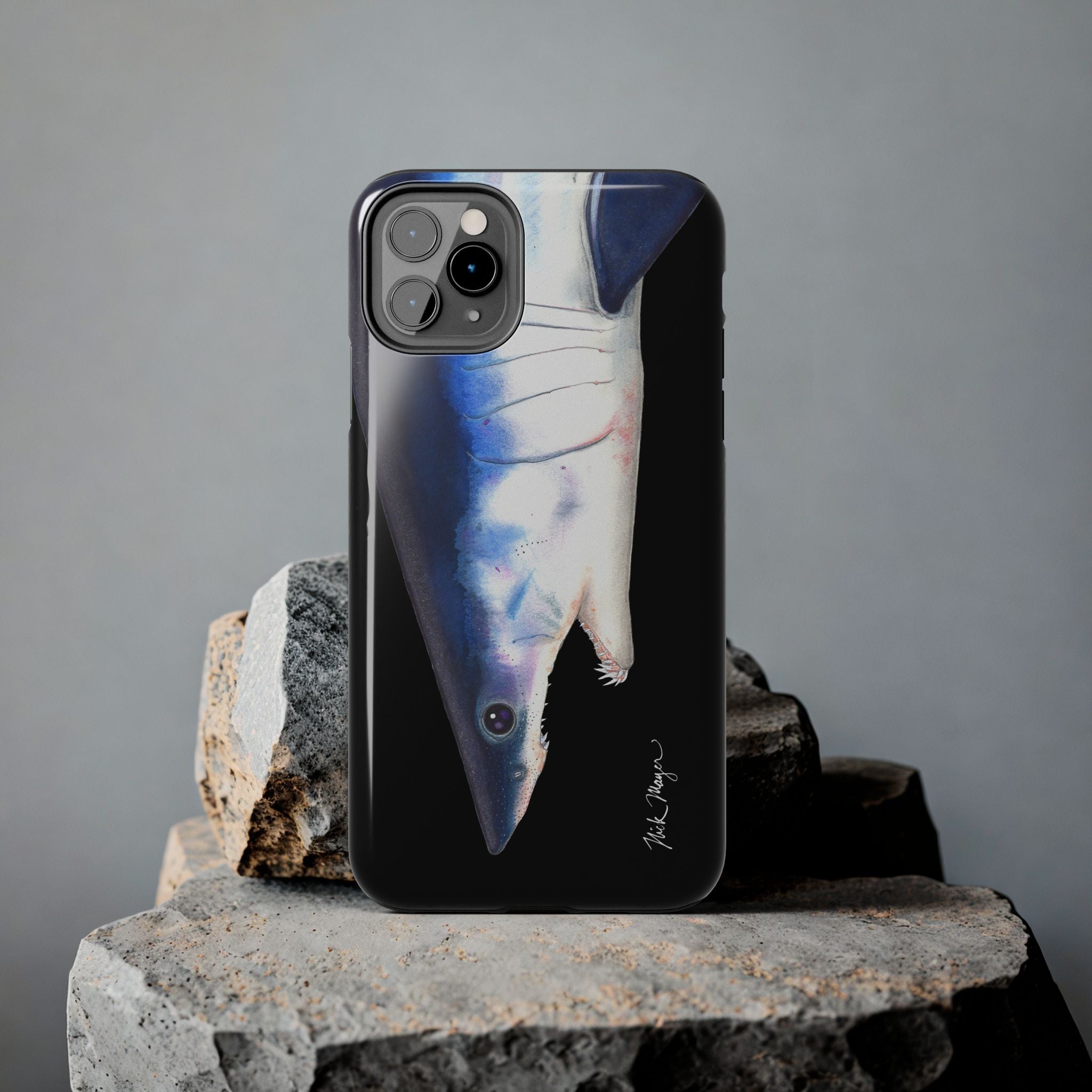 Mako Shark Face Black Case (iPhone)