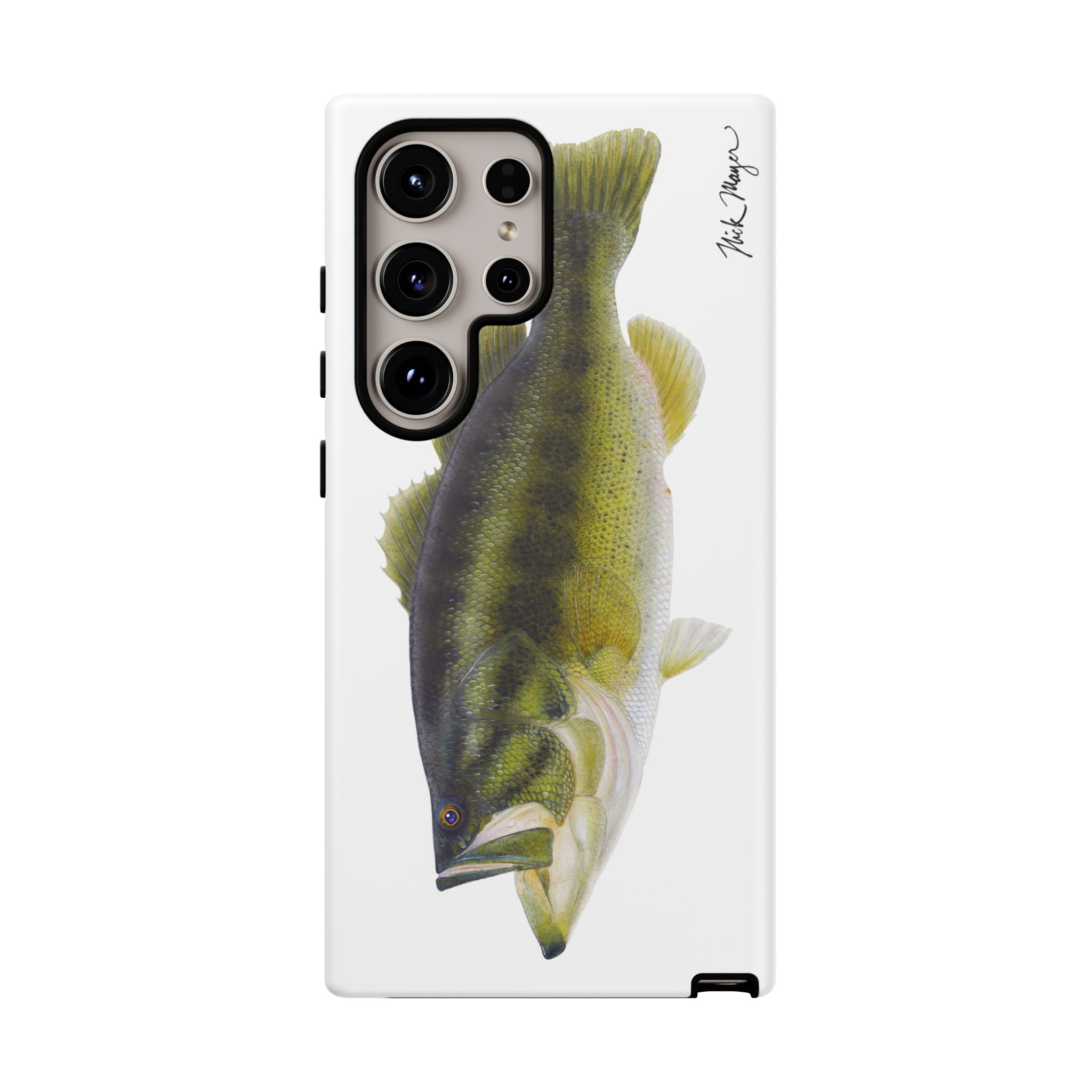 Largemouth Bass White Phone Case (Samsung)