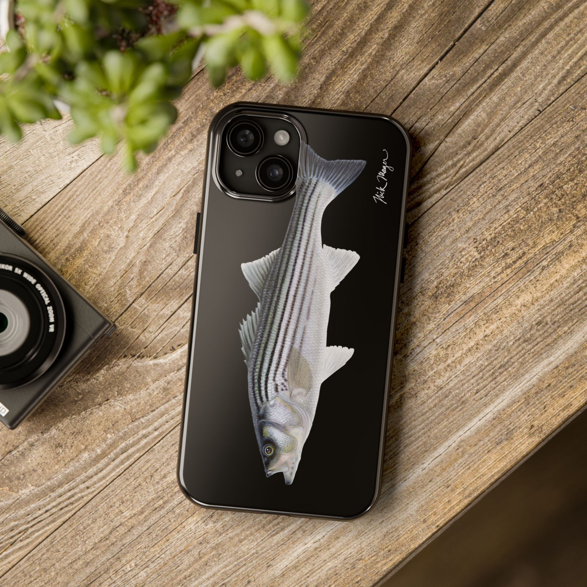 Schoolie Striper Black Phone Case (iPhone)