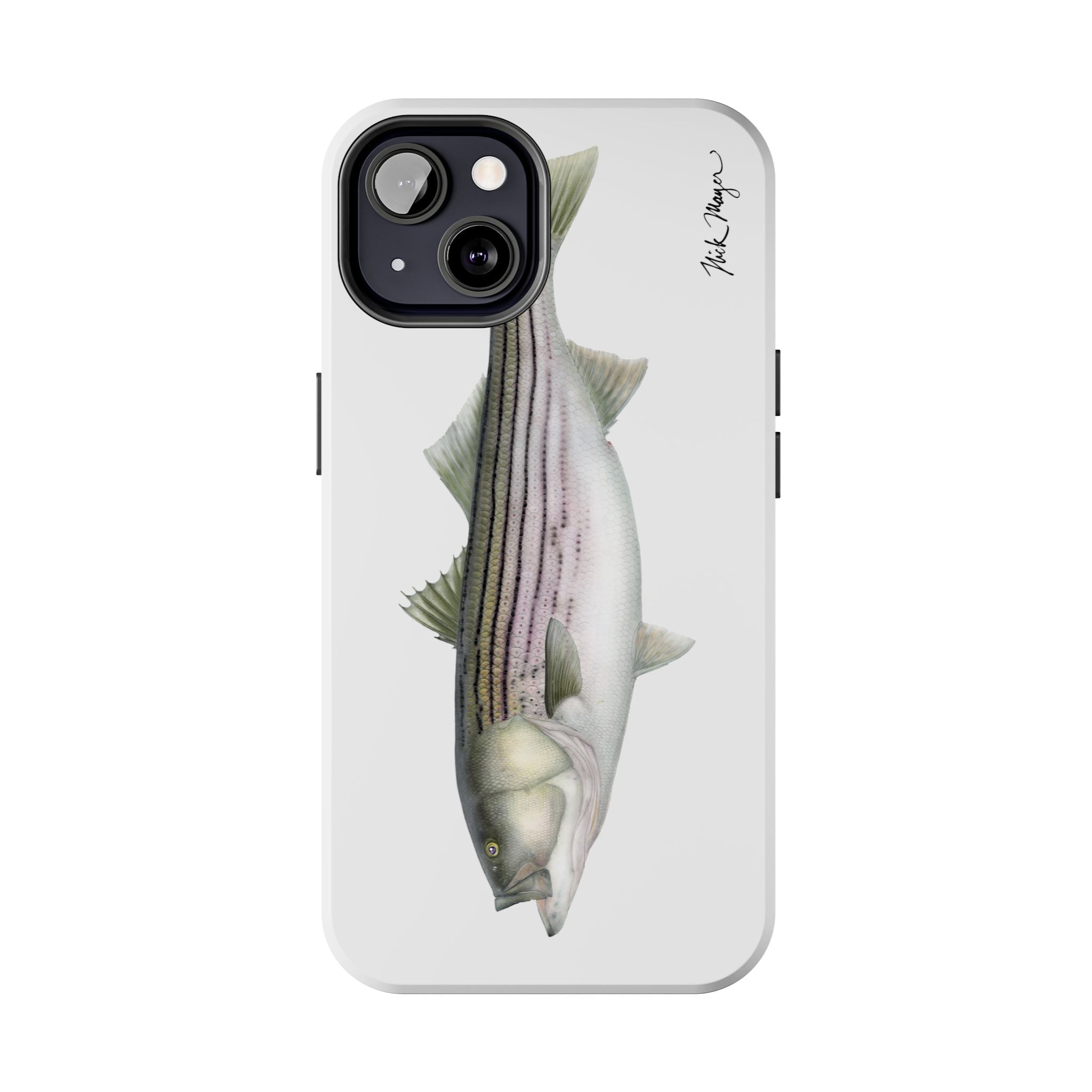 30 lb Striper White Phone Case (iPhone)