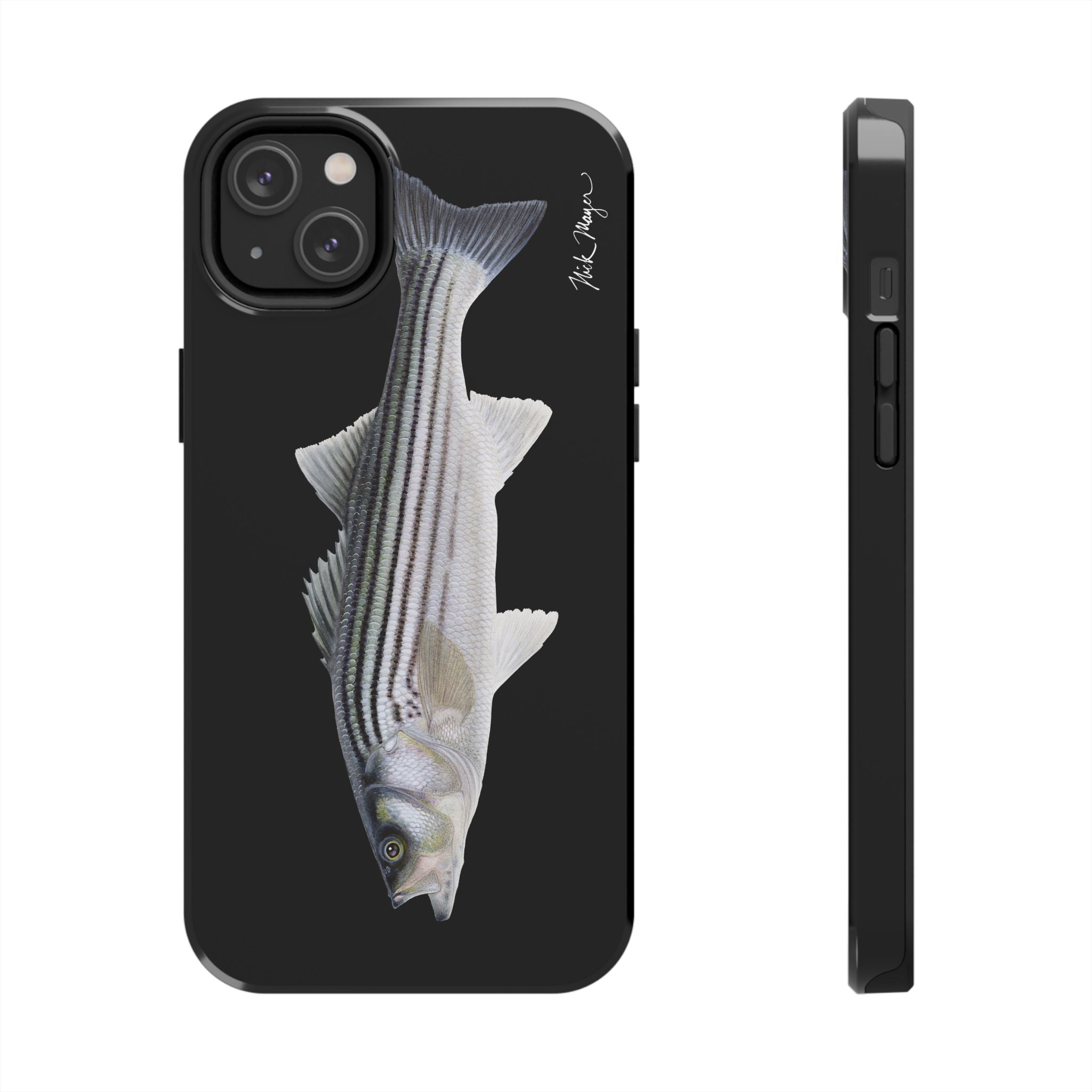 Schoolie Striper Black Phone Case (iPhone)