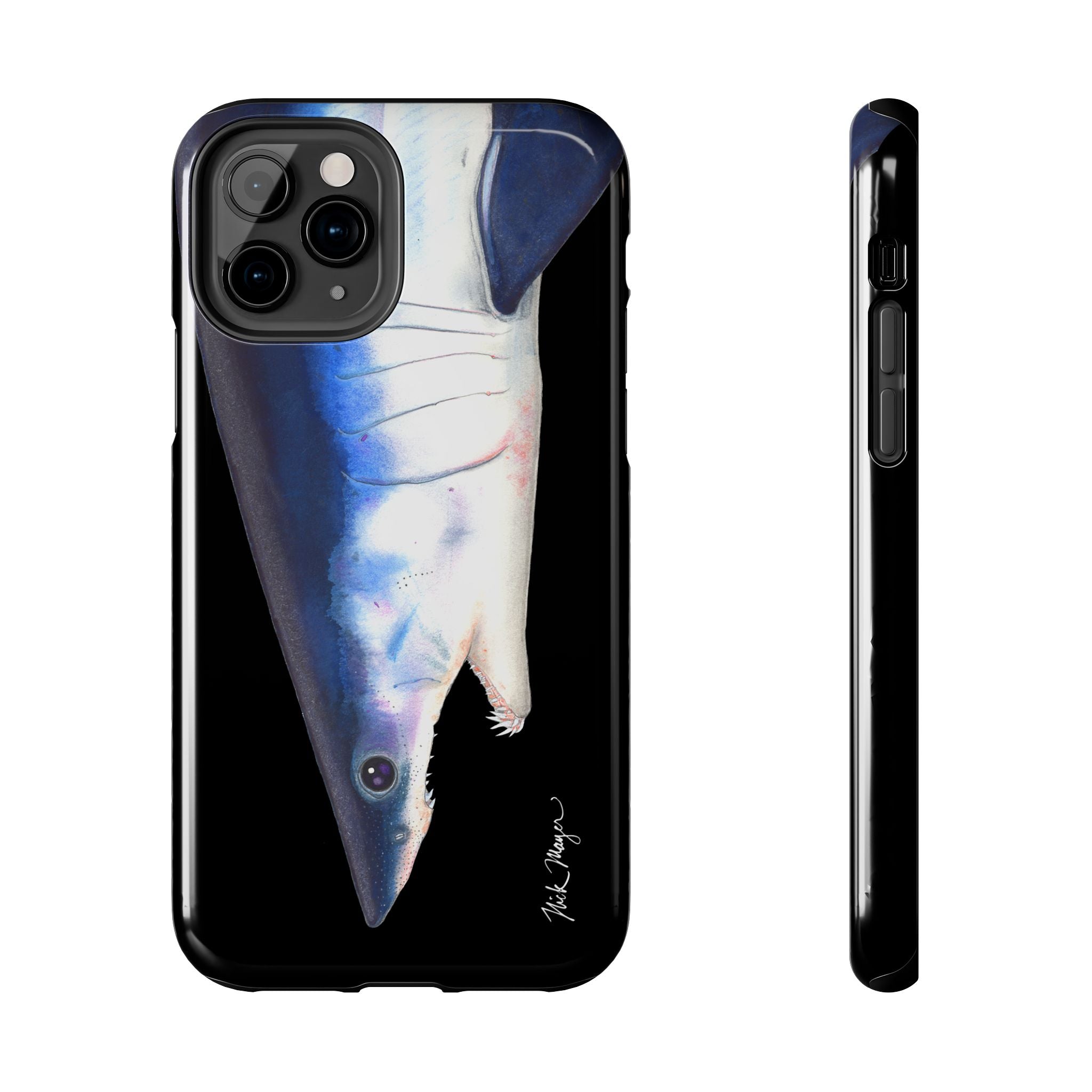 Mako Shark Face Black Case (iPhone)