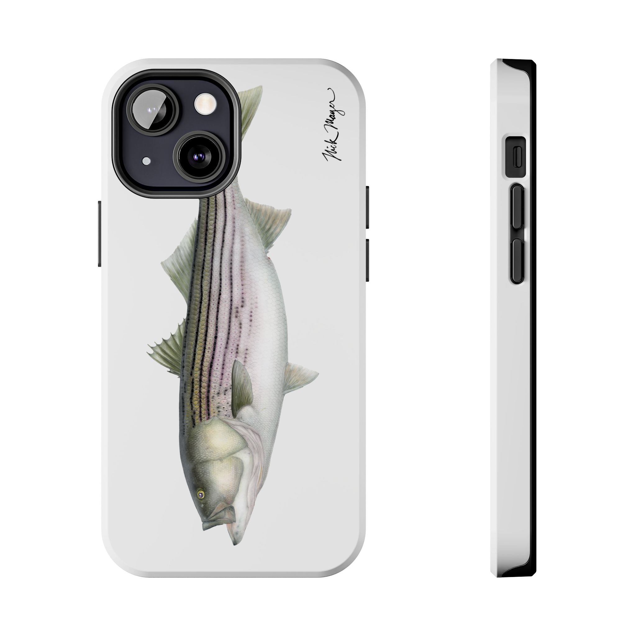 30 lb Striper White Phone Case (iPhone)