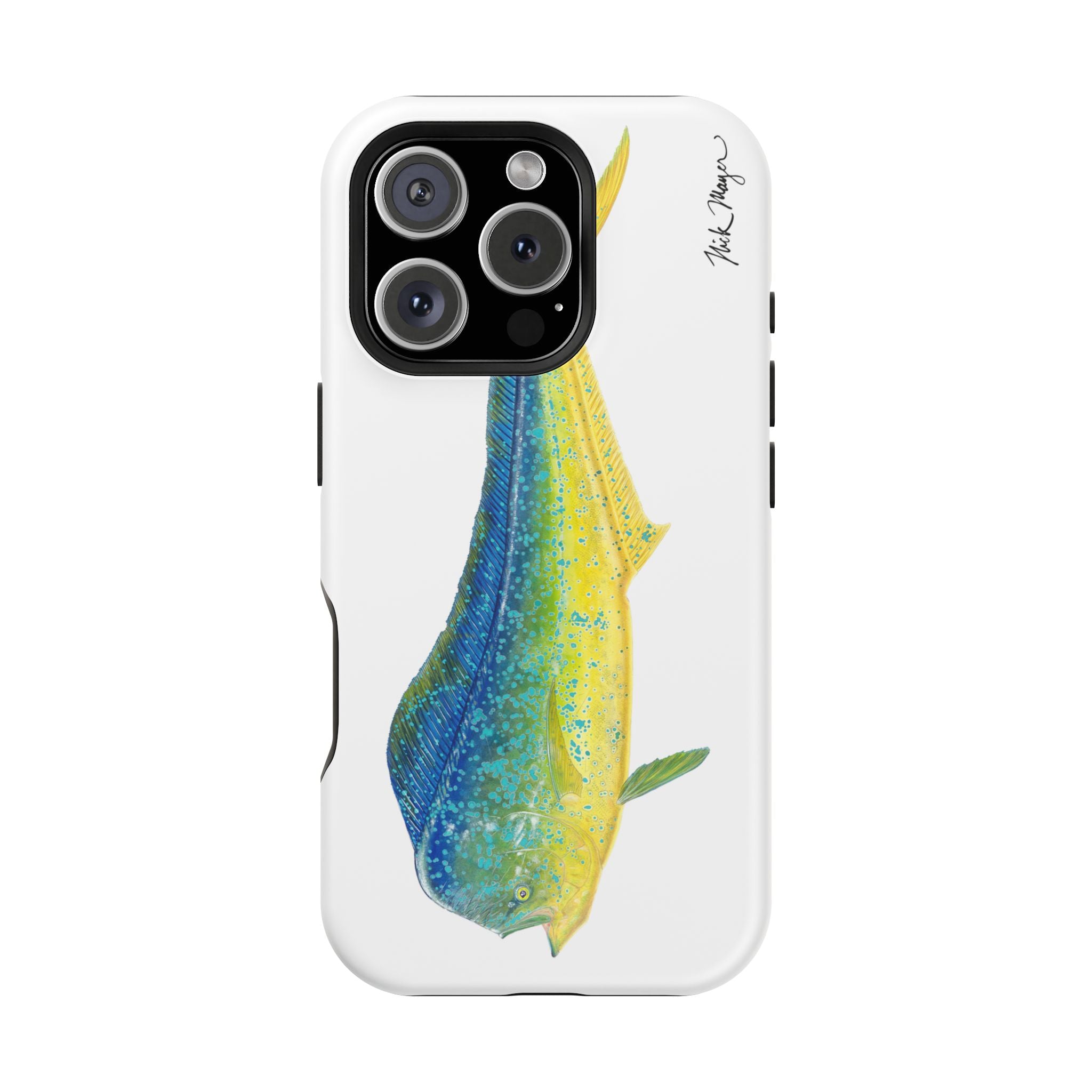 Bull Mahi MagSafe White iPhone Case