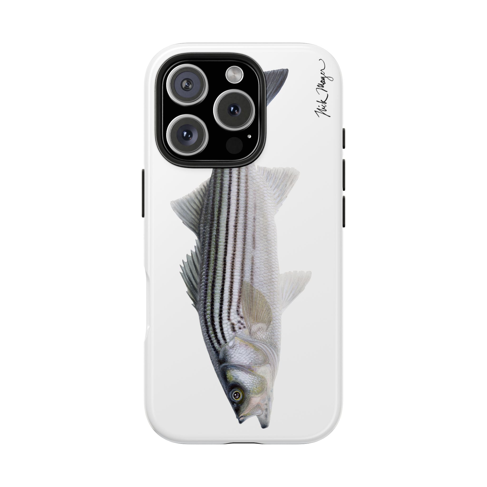 Schoolie Striper White Phone Case (iPhone)