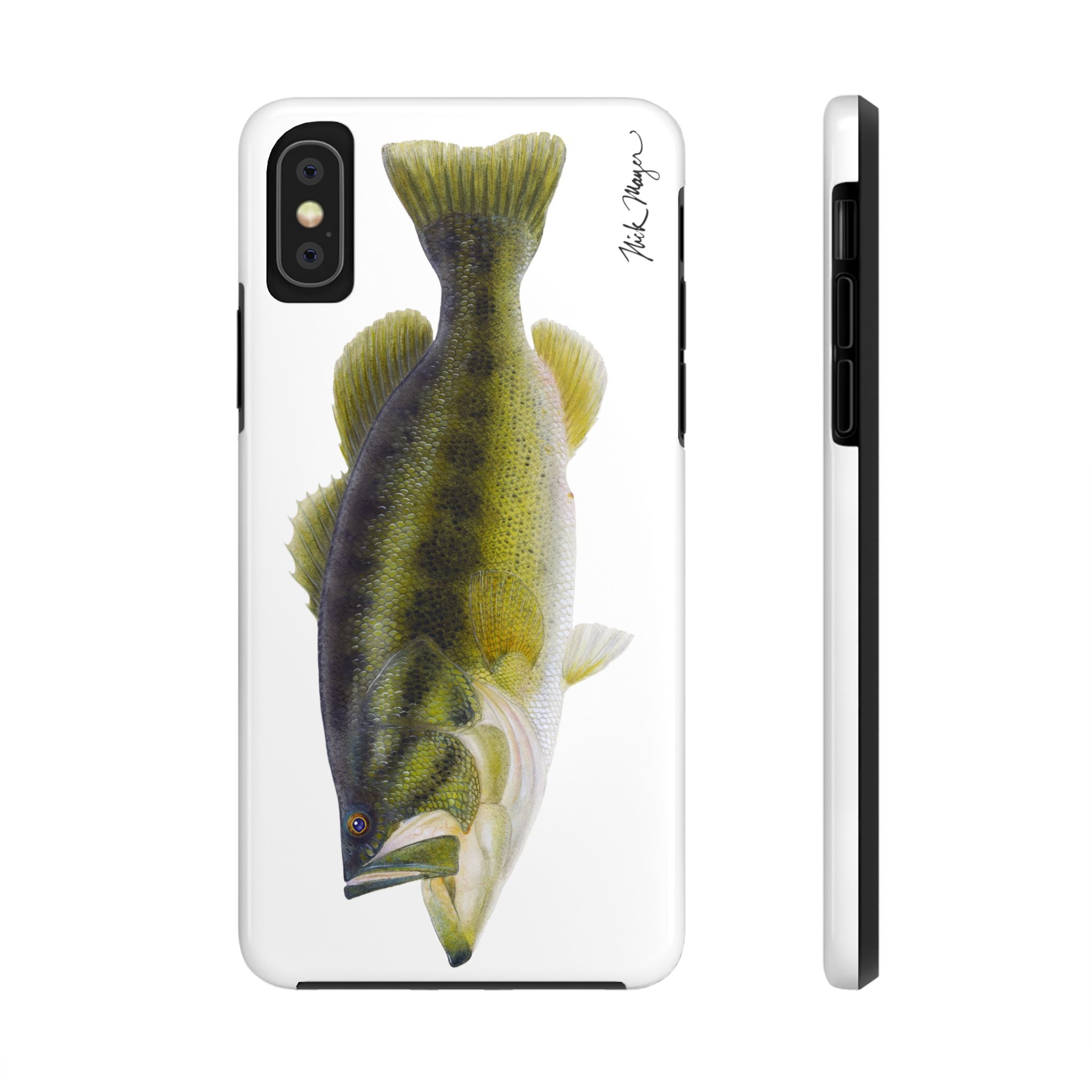 Largemouth Bass White Phone Case (iPhone)