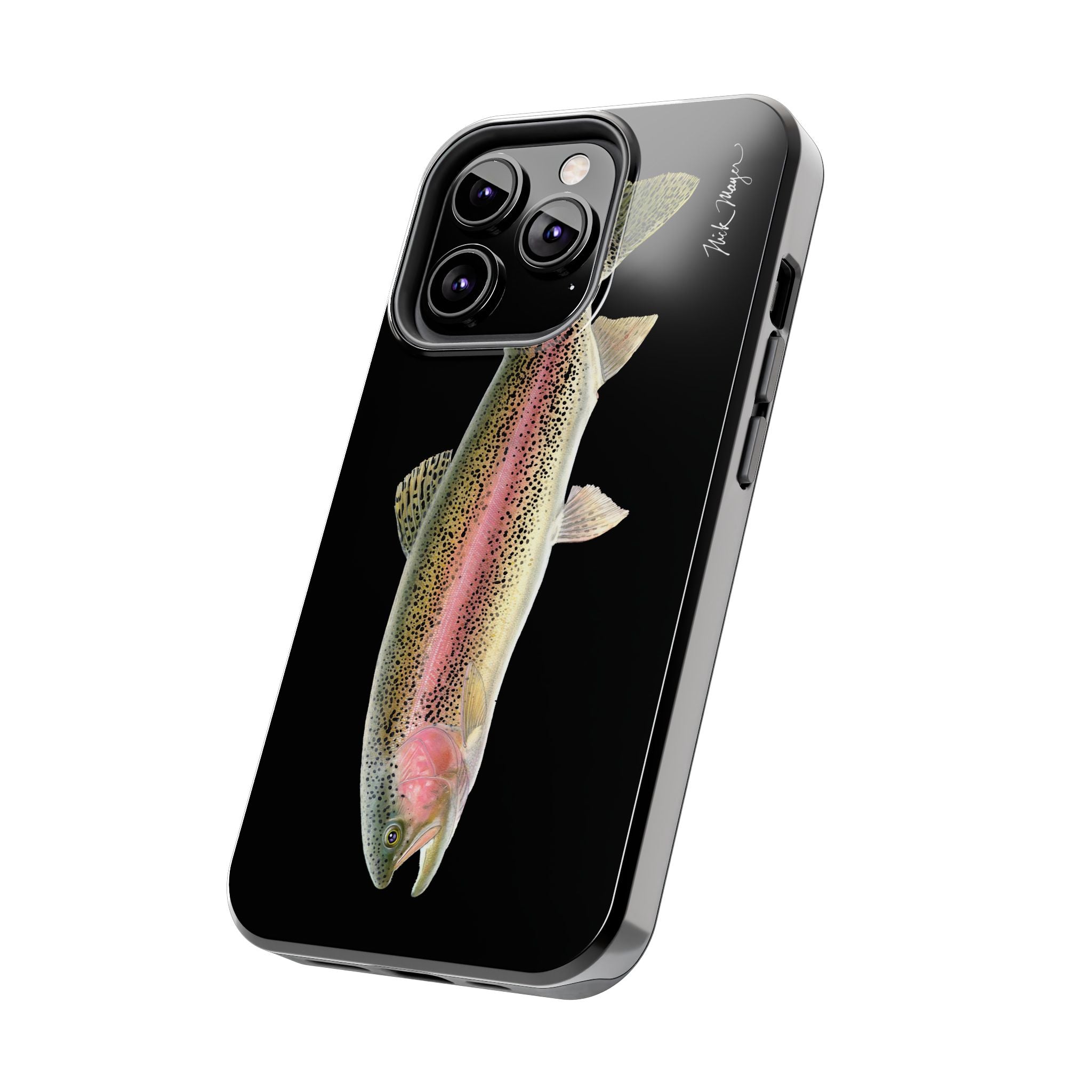 Rainbow Trout Black Phone Case (iPhone)