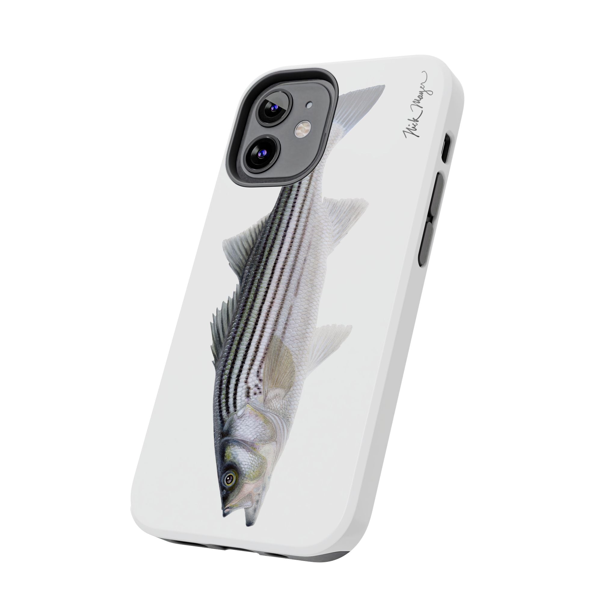 Schoolie Striper White Phone Case (iPhone)