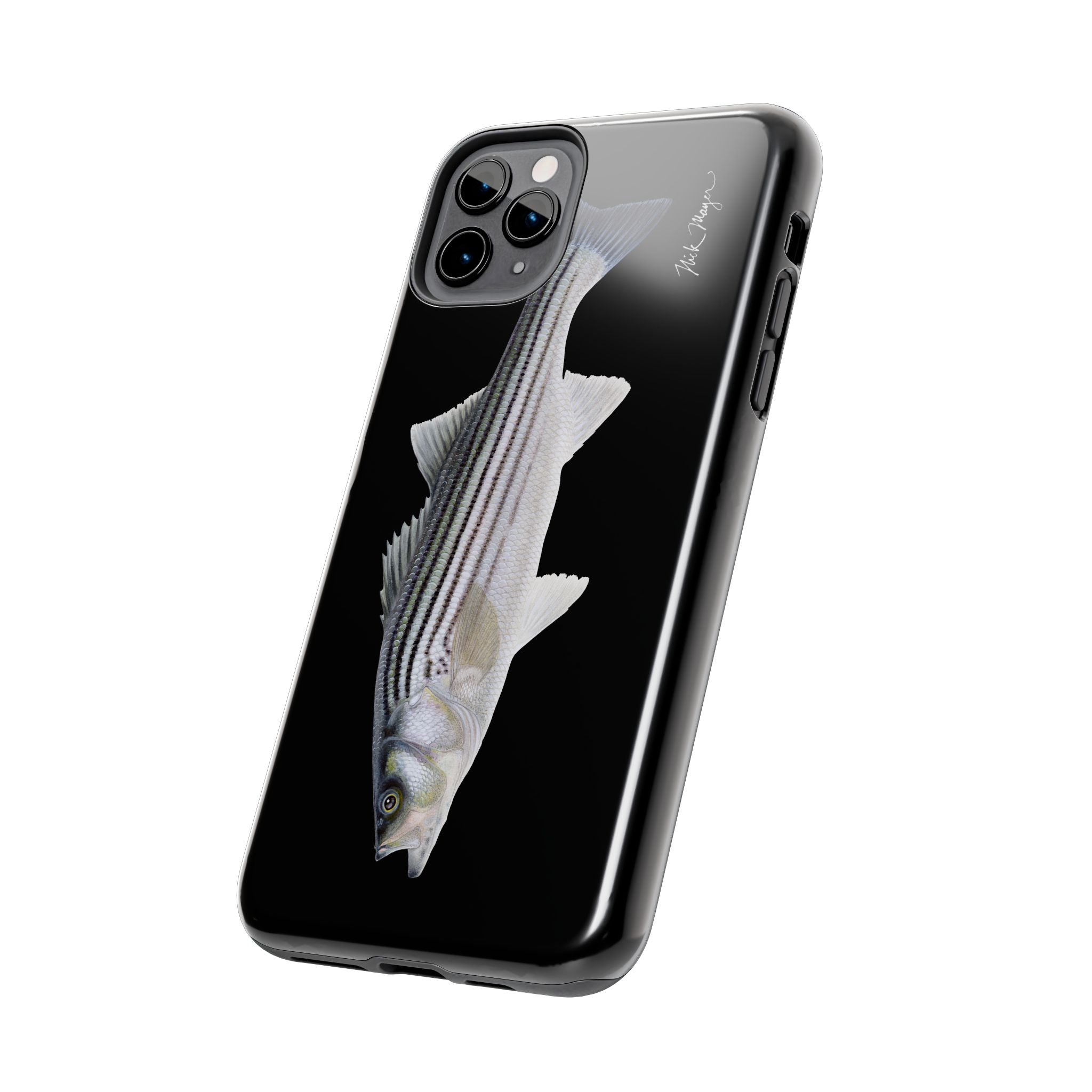 Schoolie Striper Black Phone Case (iPhone)