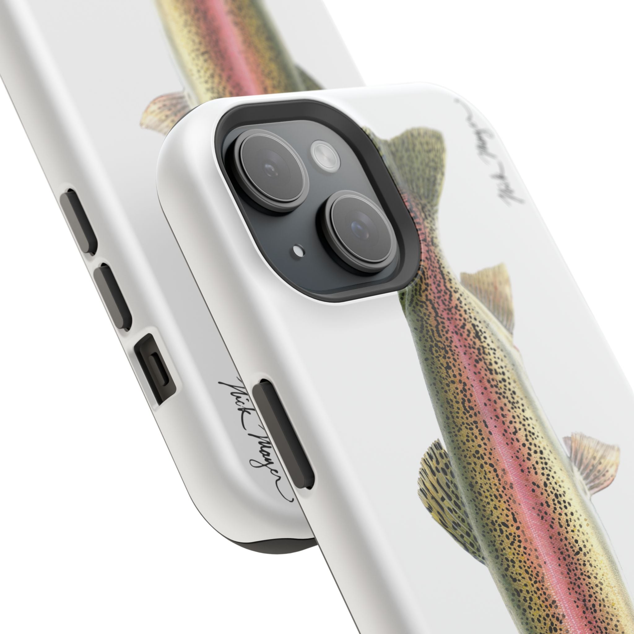 Rainbow Trout MagSafe White iPhone Case