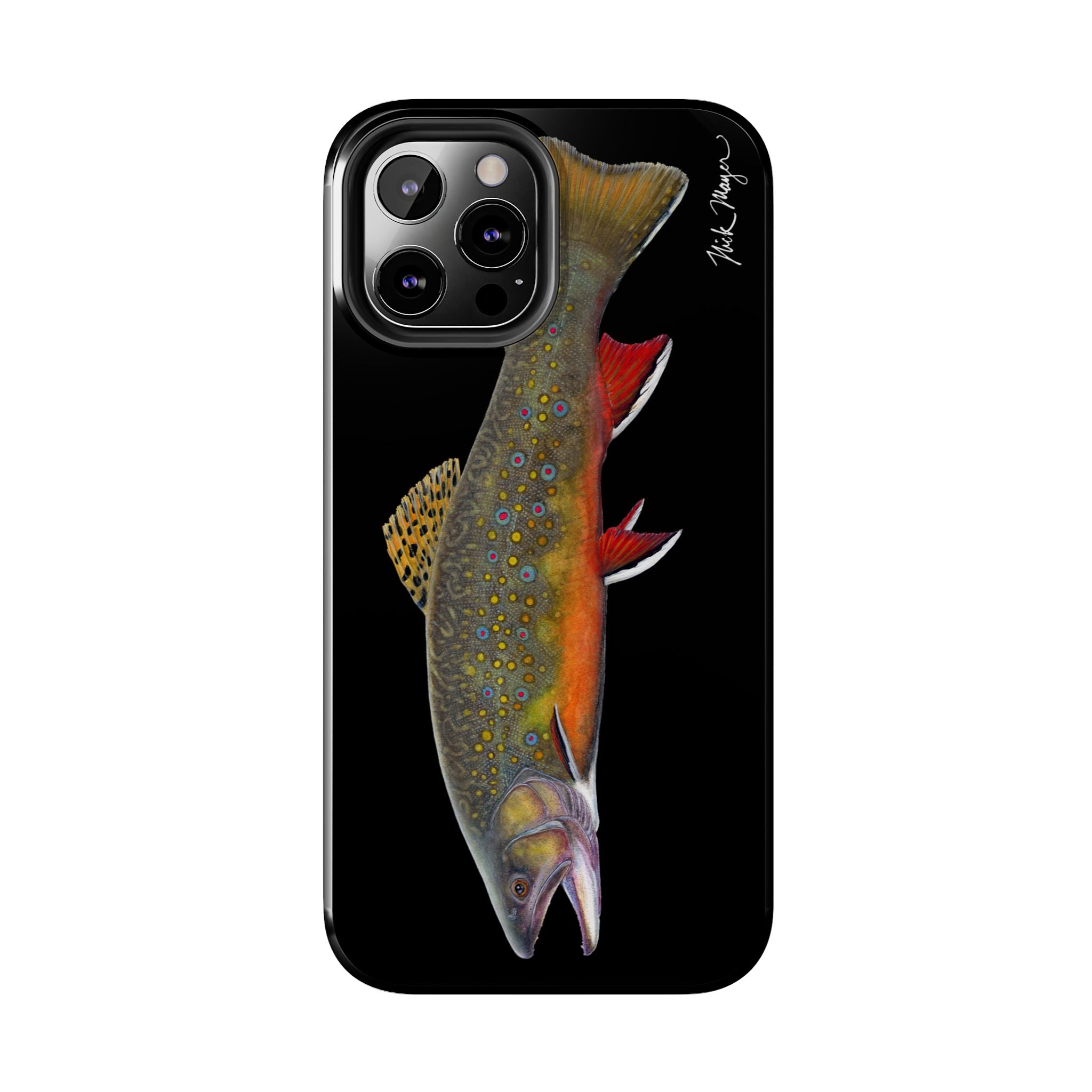 Brook Trout Black Phone Case (iPhone)