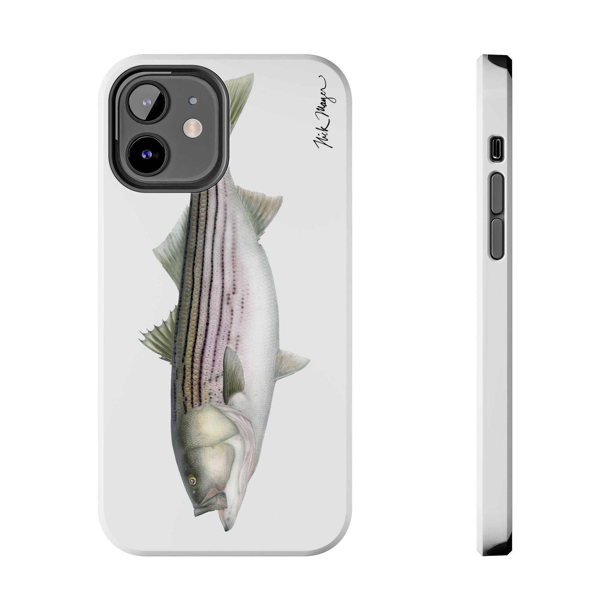 30 lb Striper White Phone Case (iPhone)