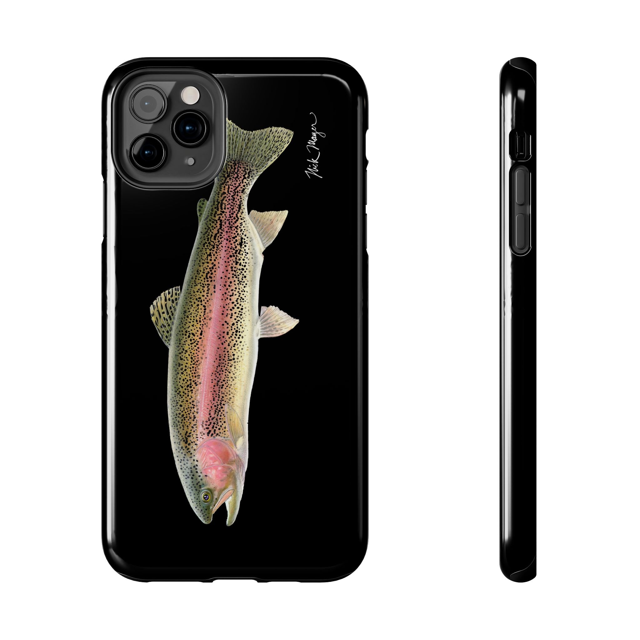 Rainbow Trout Black Phone Case (iPhone)