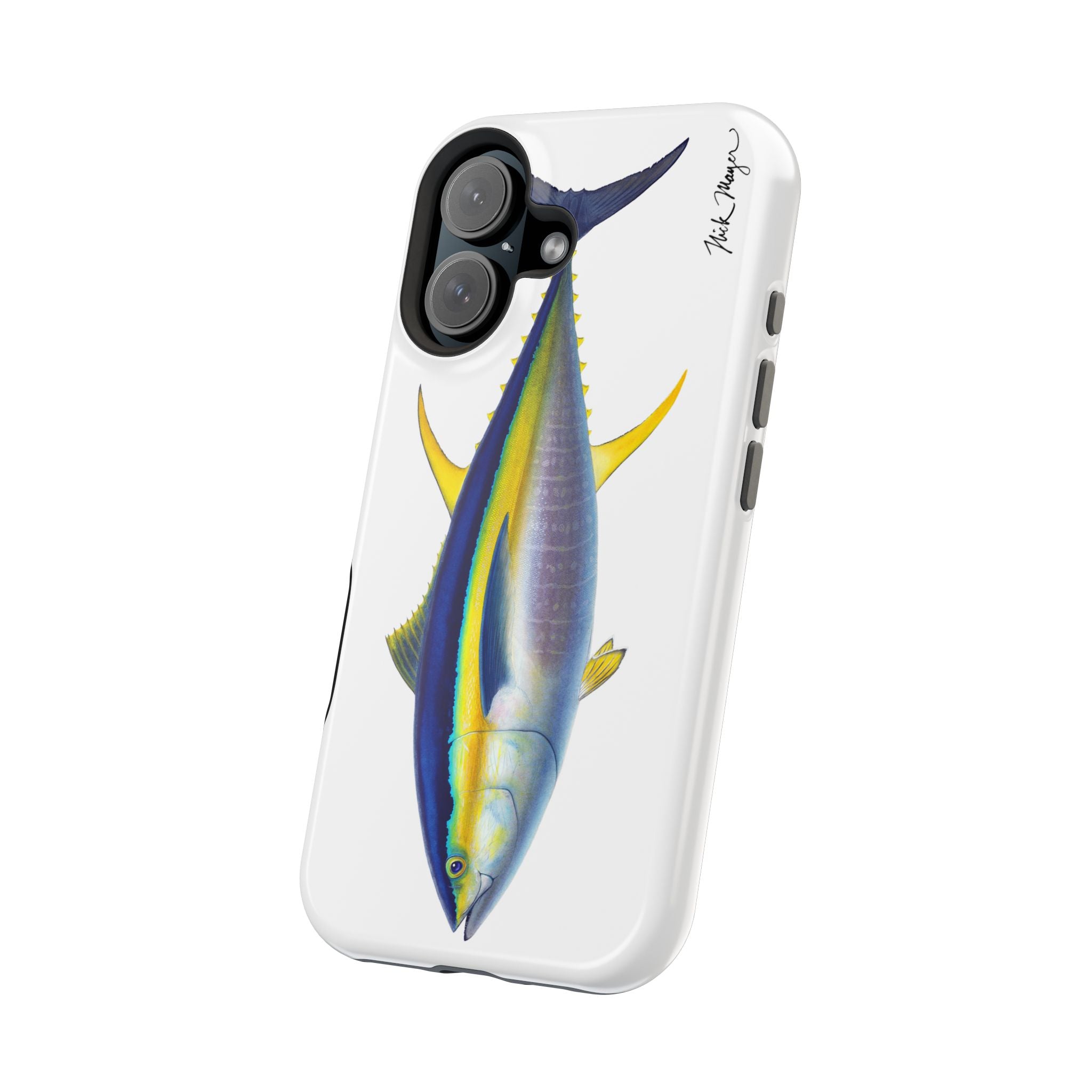 Yellowfin Tuna MagSafe White iPhone Case