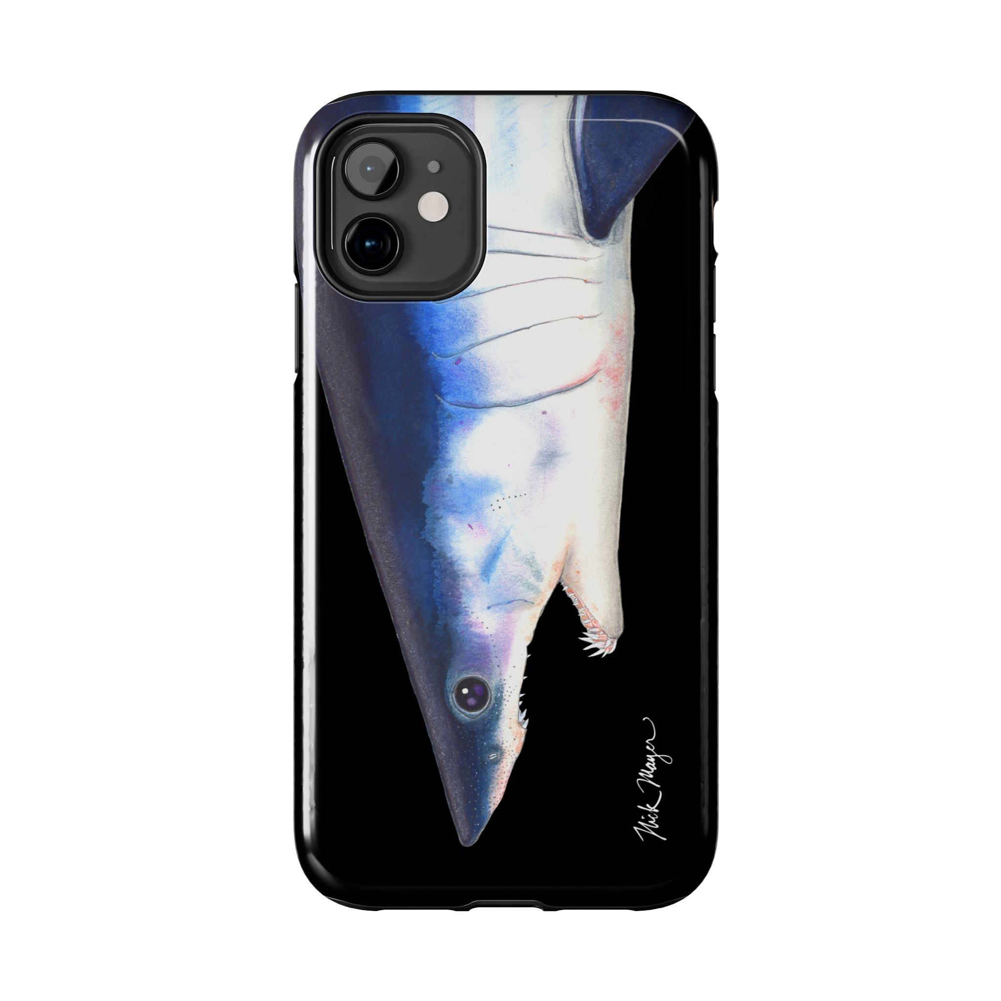 Mako Shark Face Black Case (iPhone)