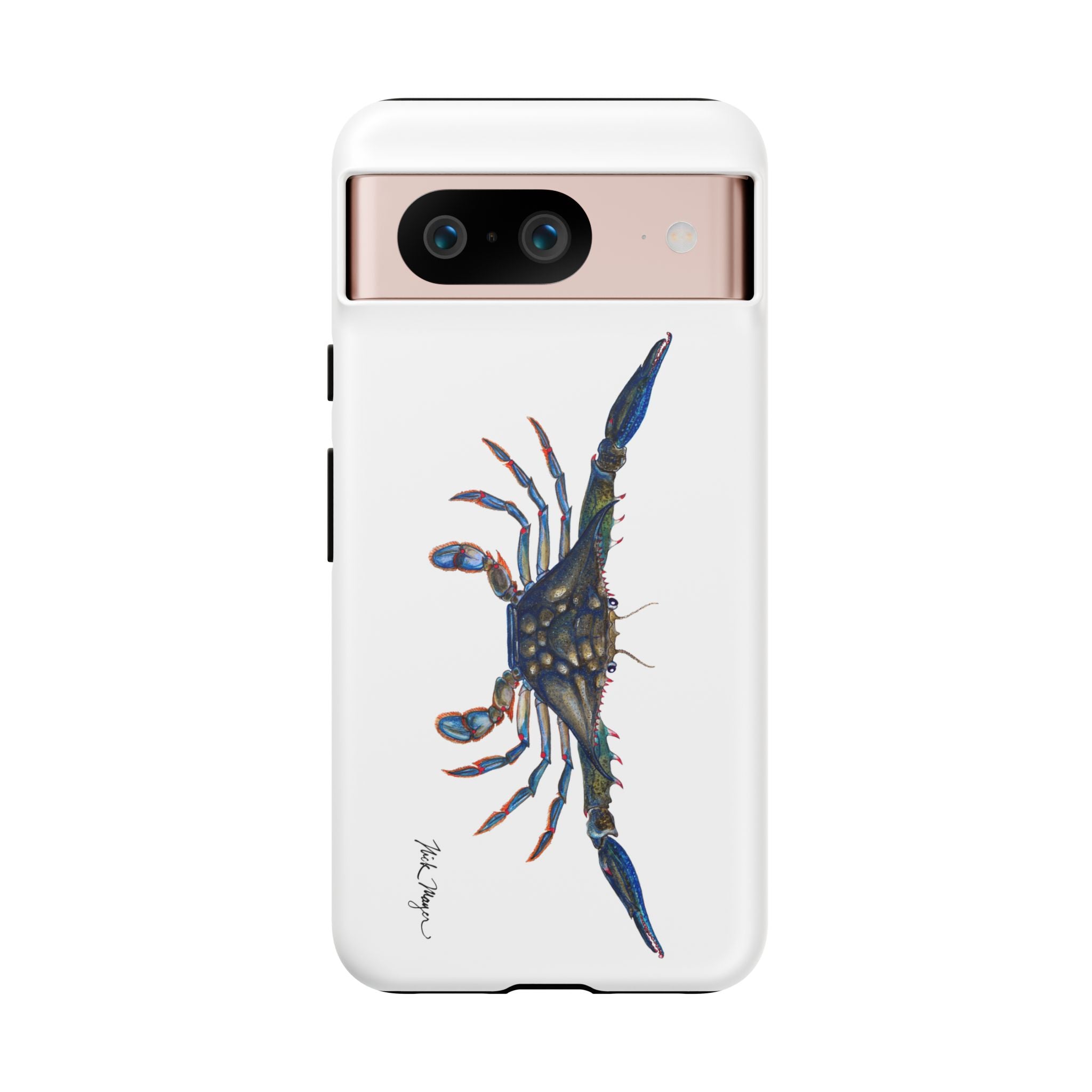 Blue Crab White Phone Case (Samsung)