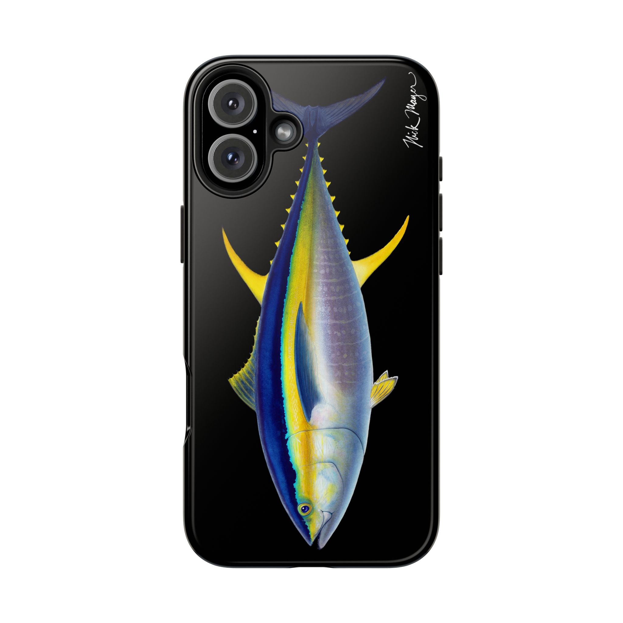 Yellowfin Tuna Black Phone Case (iPhone)