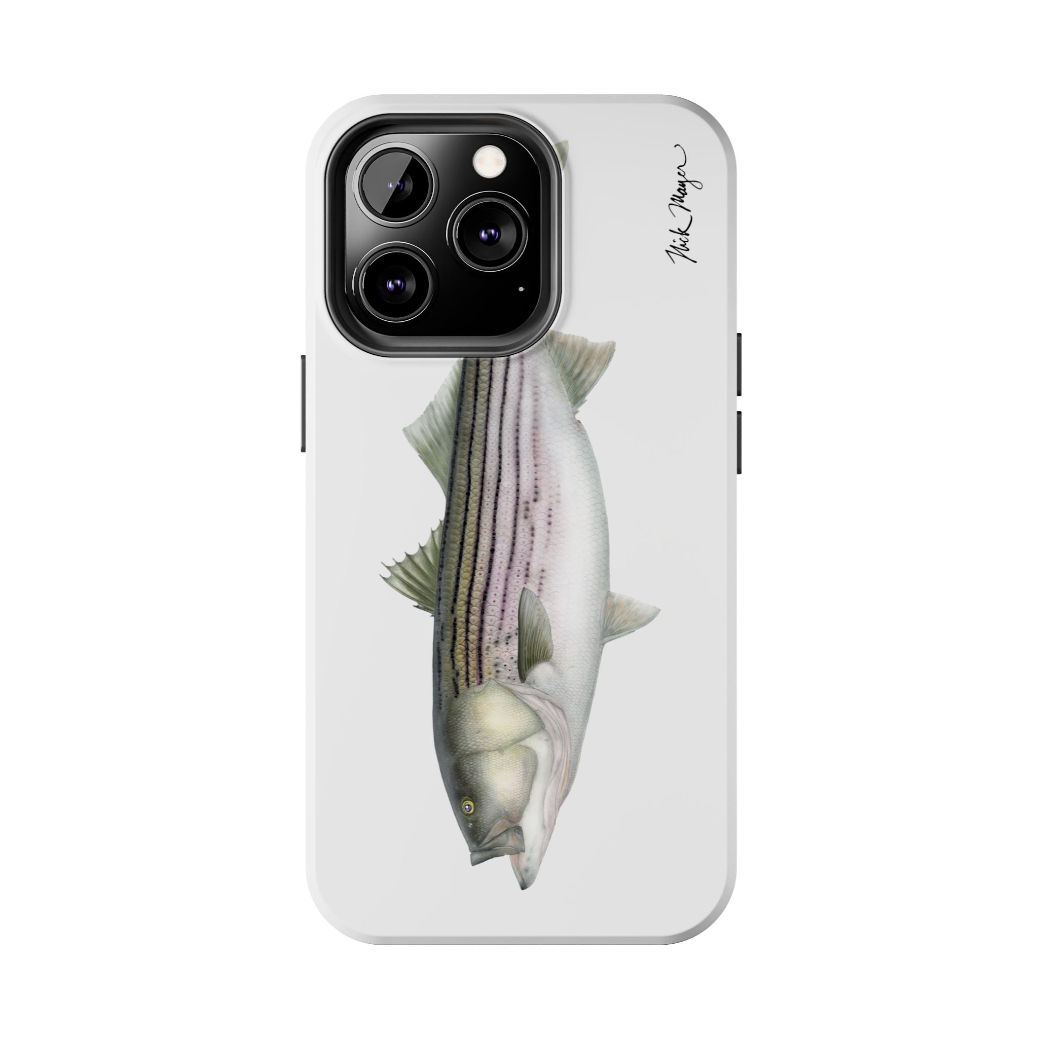 30 lb Striper White Phone Case (iPhone)