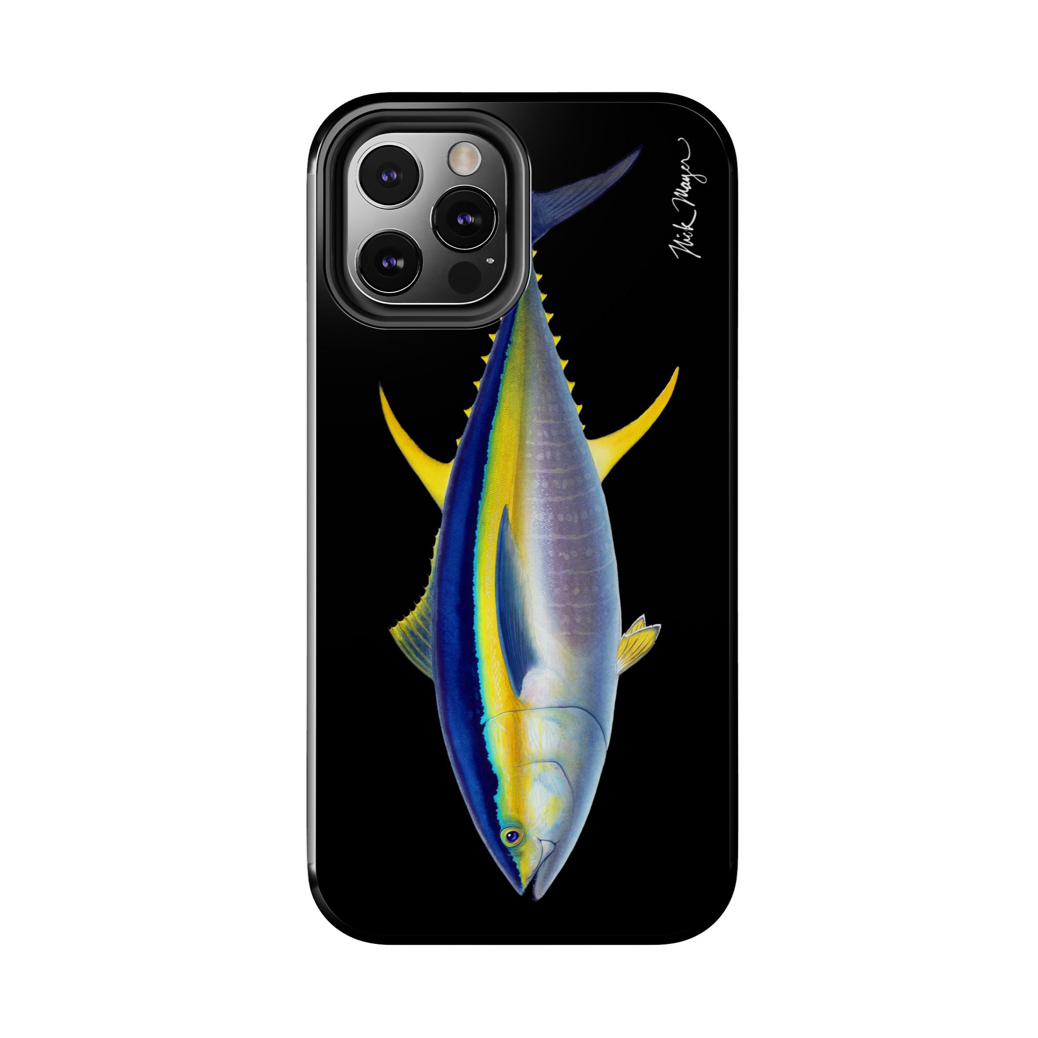 Yellowfin Tuna Black Phone Case (iPhone)