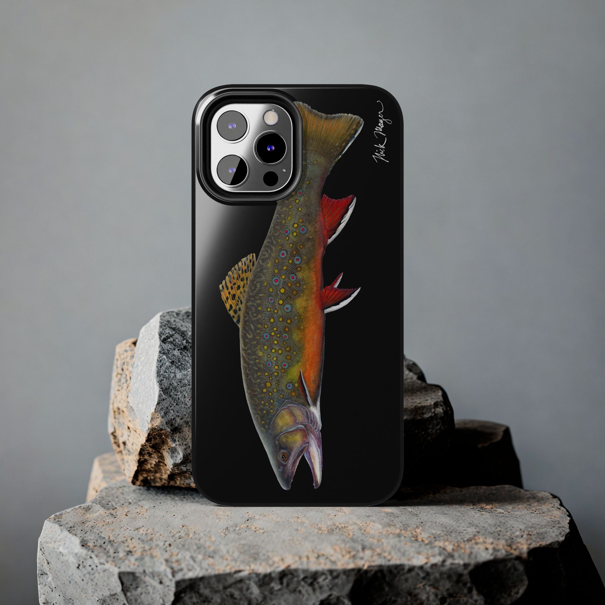 Brook Trout Black Phone Case (iPhone)