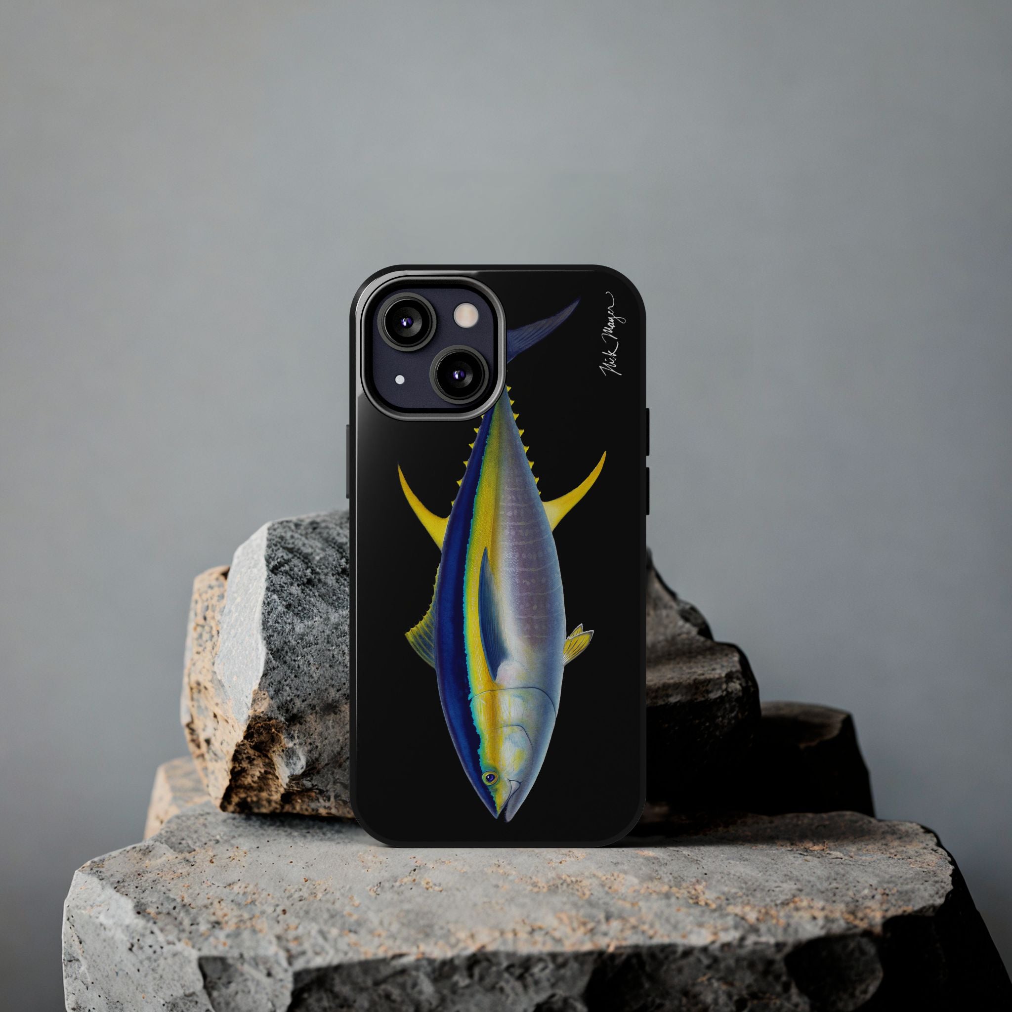 Yellowfin Tuna Black Phone Case (iPhone)