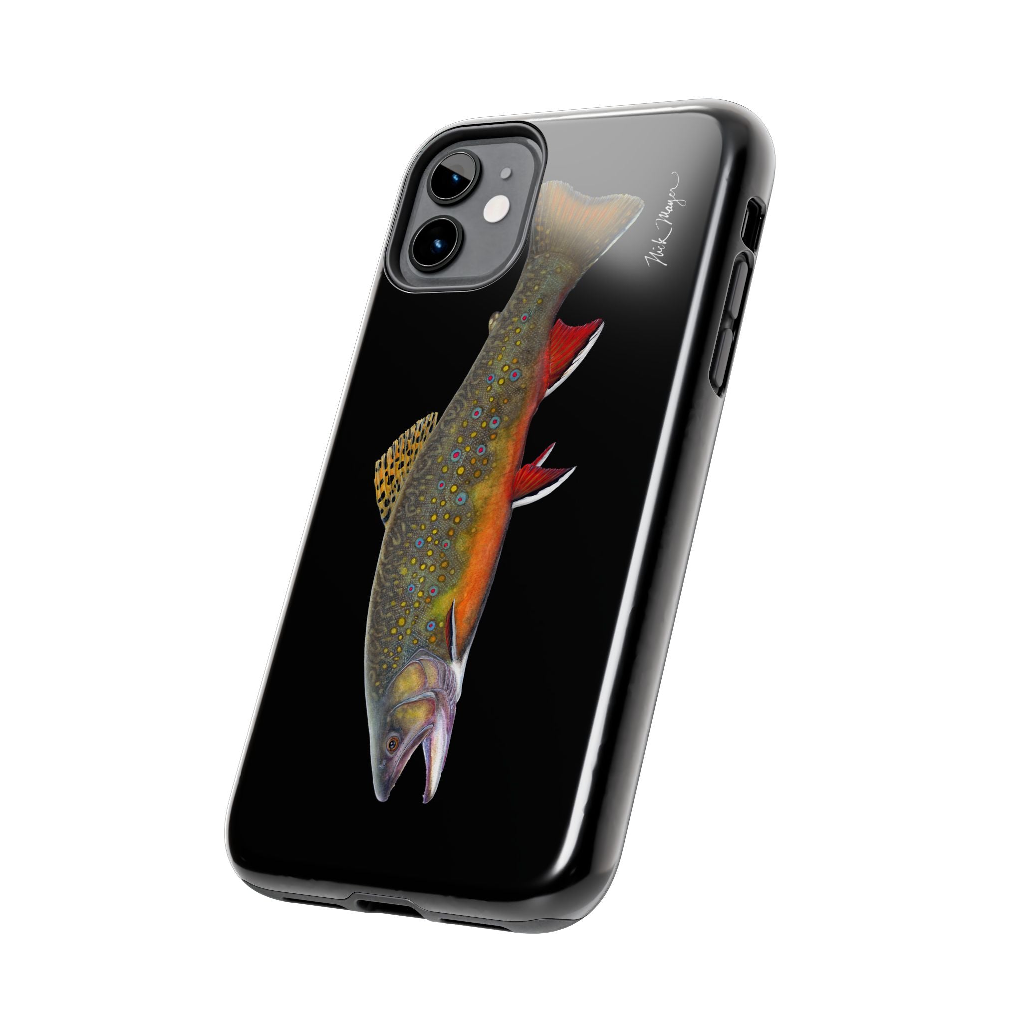 Brook Trout Black Phone Case (iPhone)