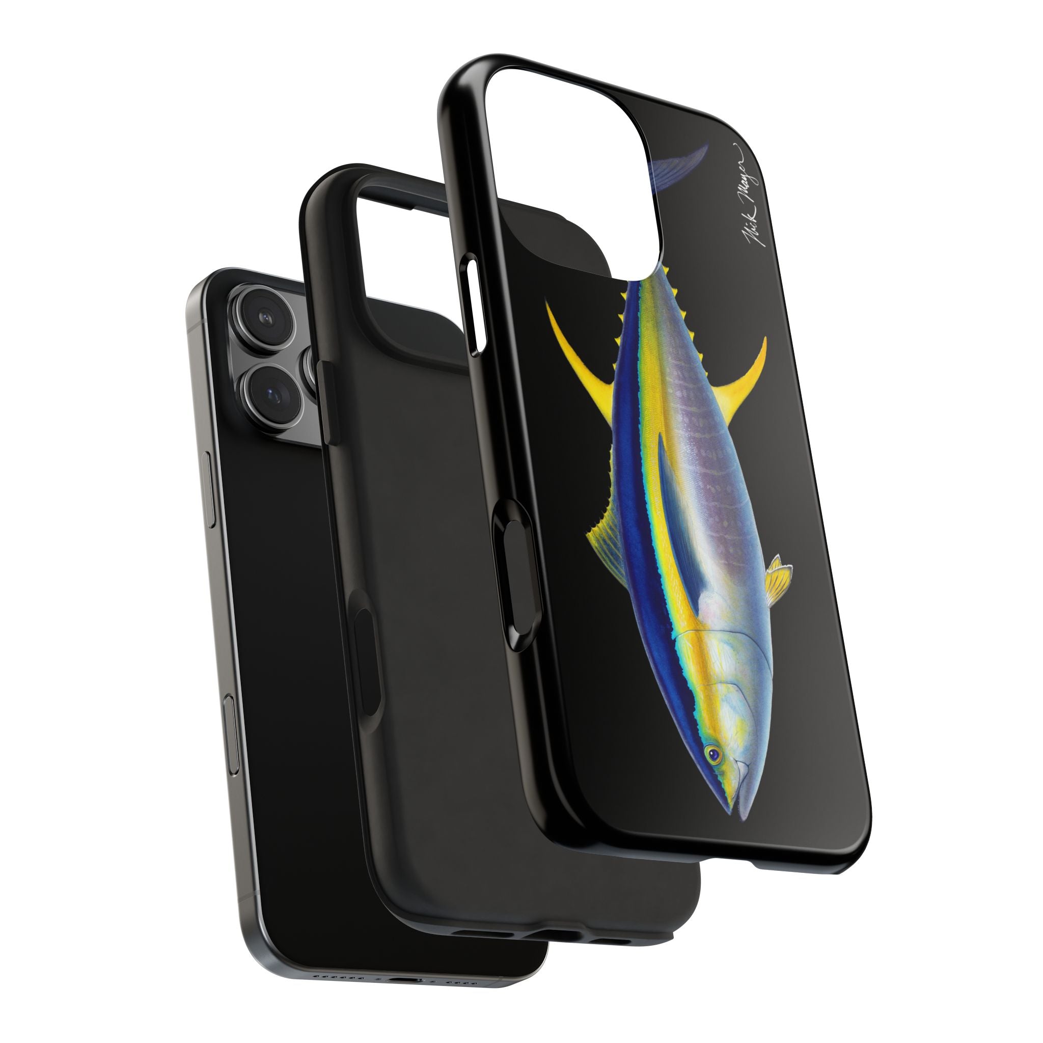 Yellowfin Tuna Black Phone Case (iPhone)