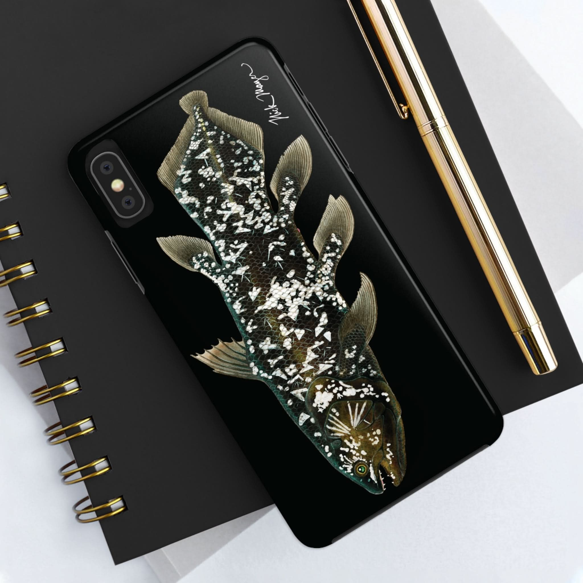 Coelacanth Black iPhone Case