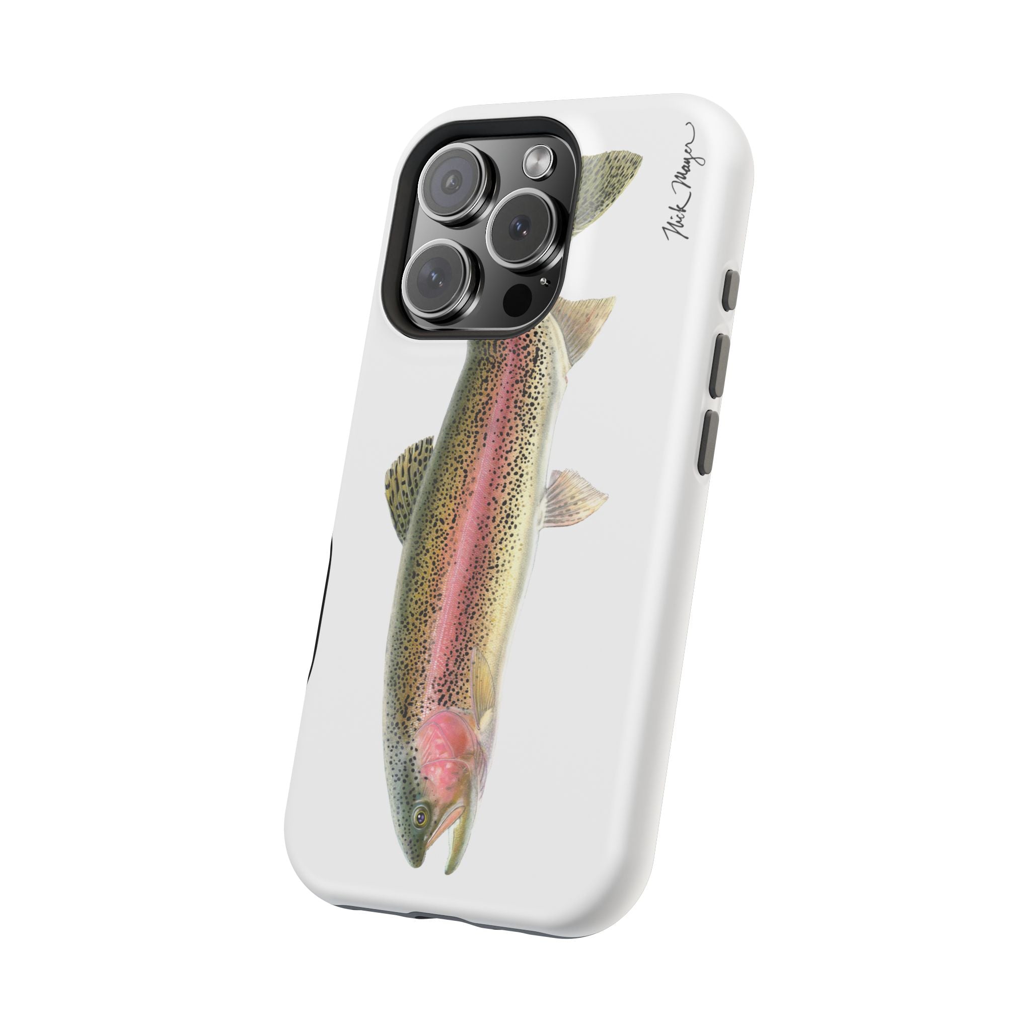 Rainbow Trout MagSafe White iPhone Case