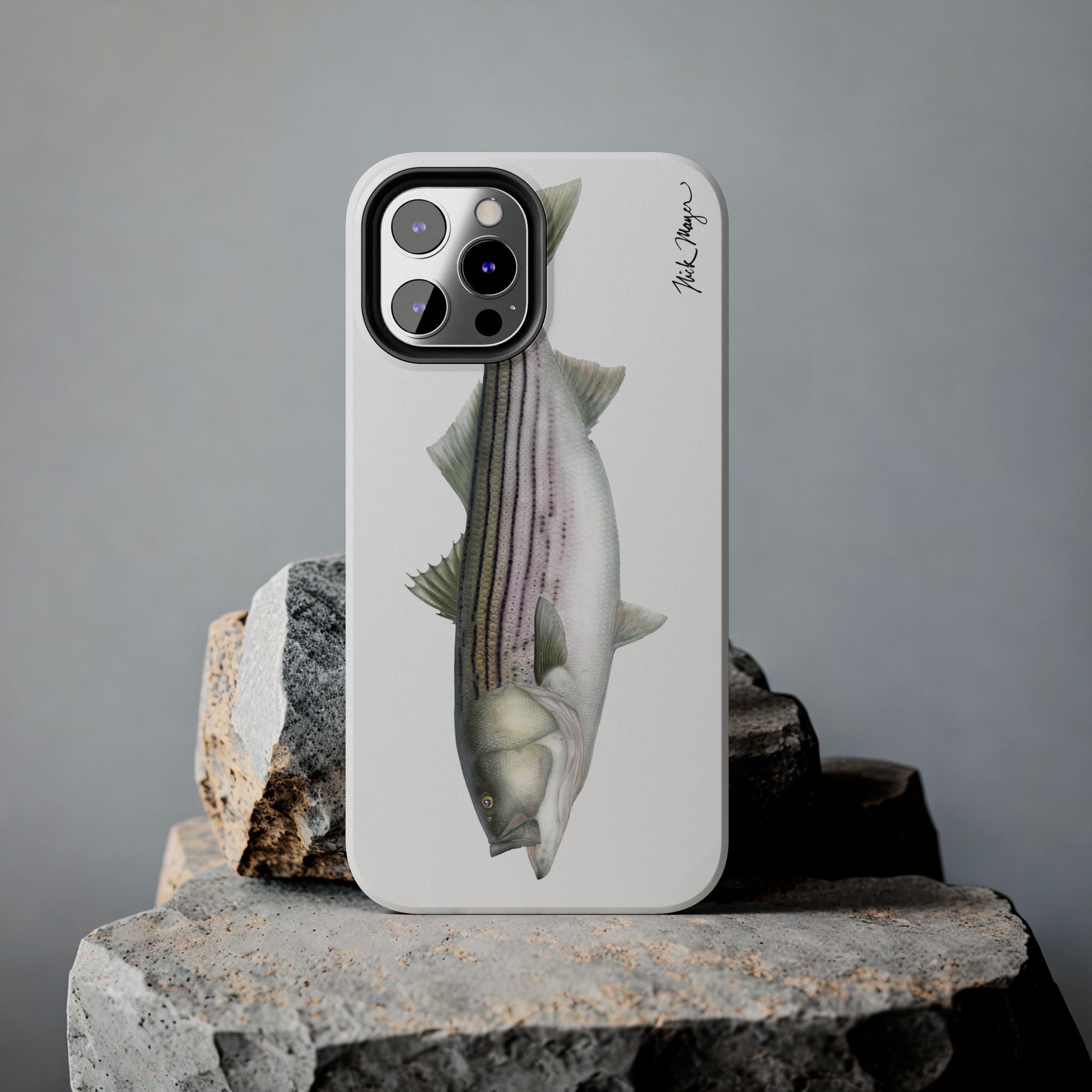 30 lb Striper White Phone Case (iPhone)