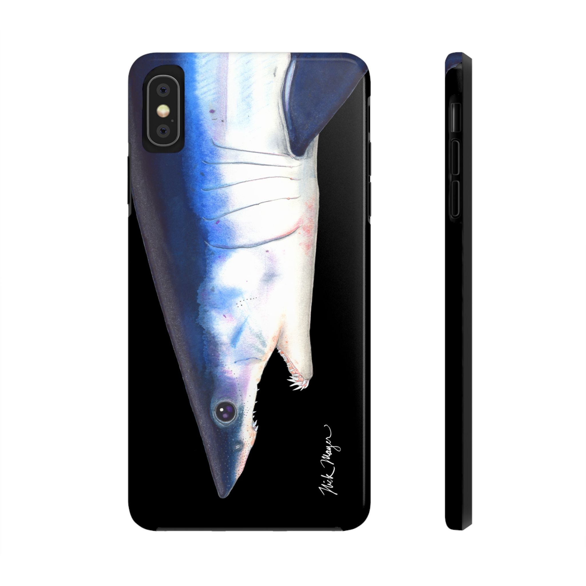 Mako Shark Face Black Case (iPhone)